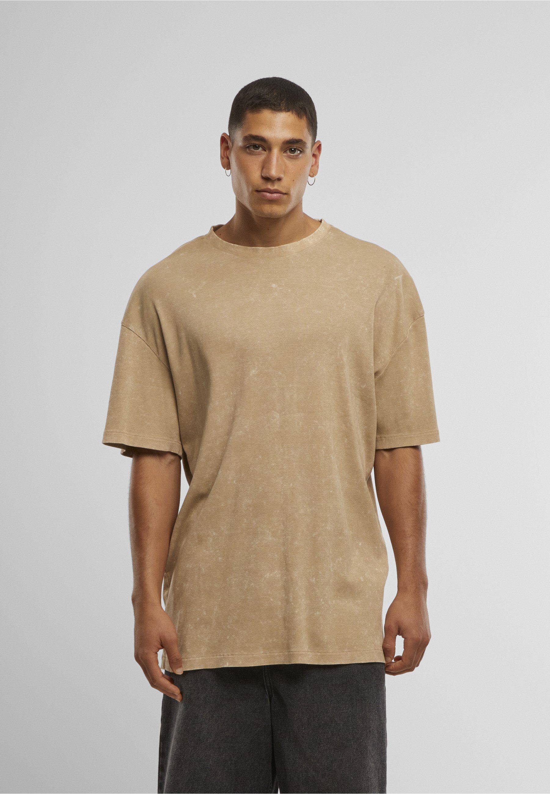 URBAN CLASSICS T-Shirt Urban Classics Washed Rib Tee (1-tlg) – Bild 3 von 5