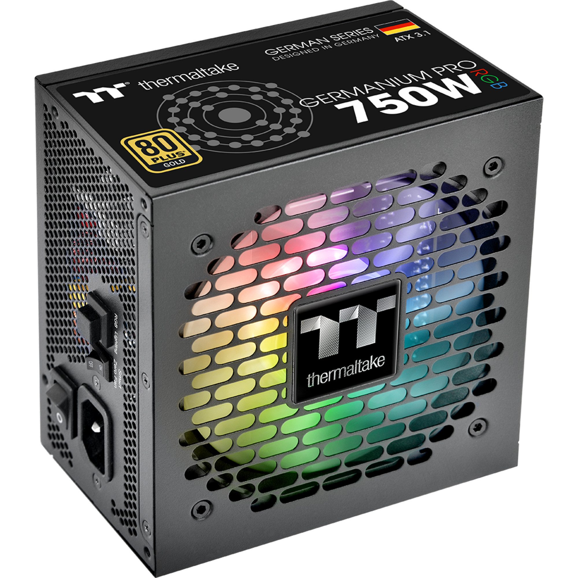 Thermaltake Thermaltake Germanium Pro RGB 750W, PC-Netzteil, PC-Netzteil (80 PLUS Gold)
