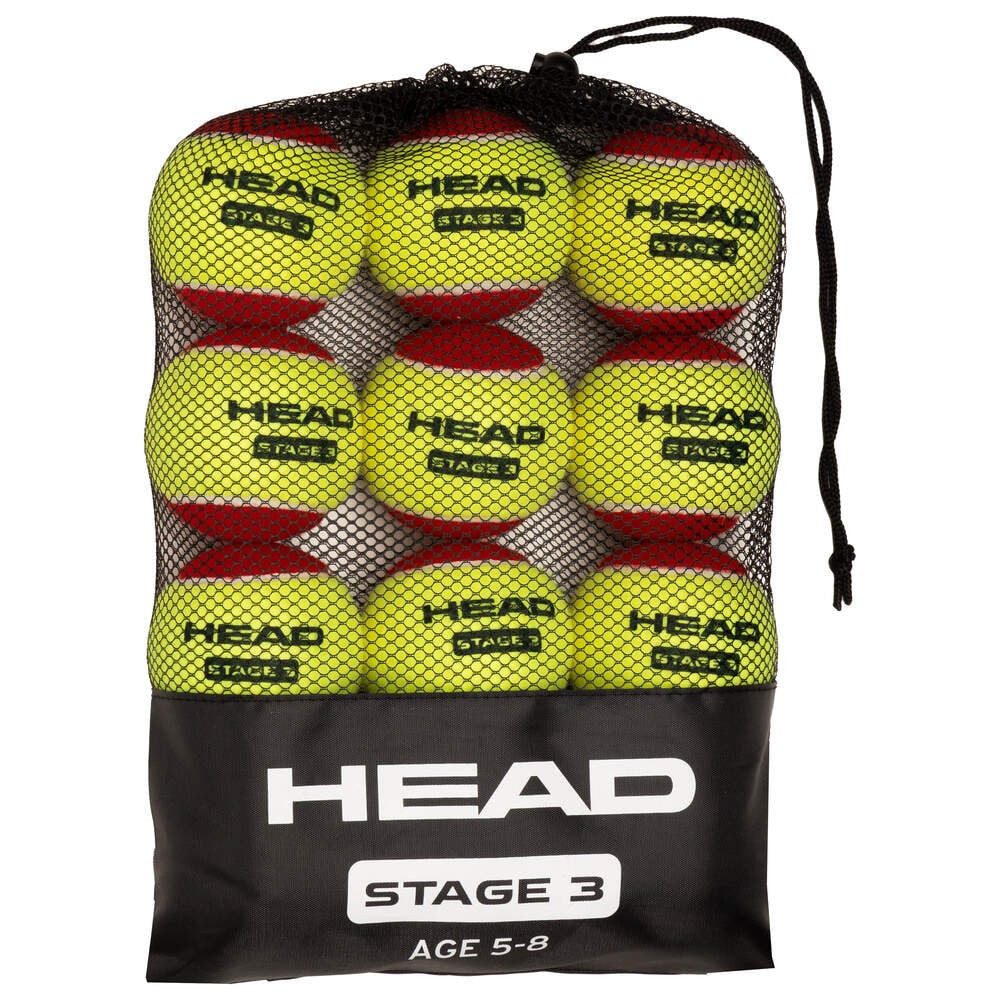 Head Tennisball Methodikbälle Stage 3 rot/gelb - 12er Beutel
