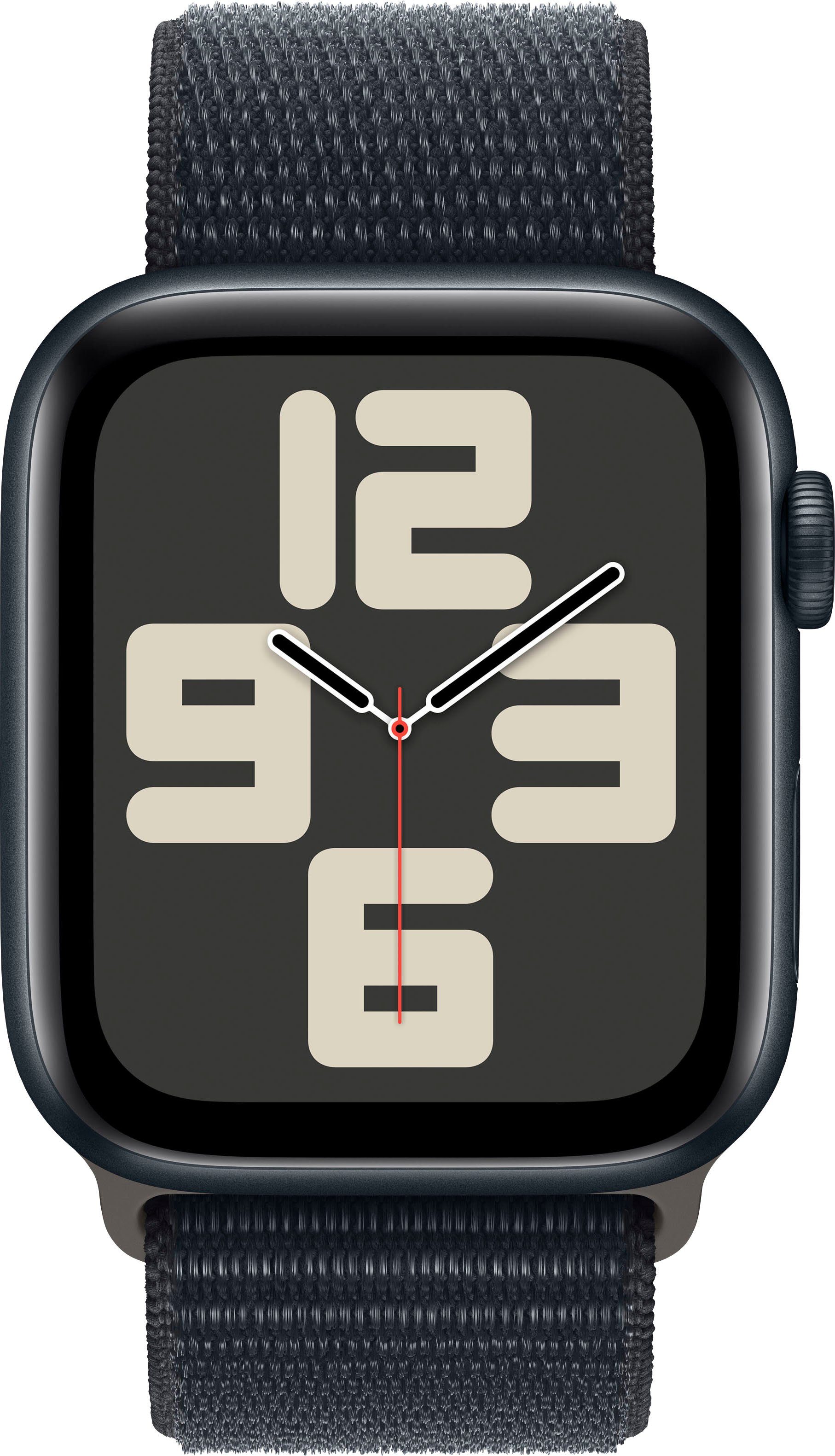 midnight Loop Aluminium Zoll, OS mm SE Apple + (4,4 cm/1,73 | 10), Watch Cellular 44 Watch Sport GPS Smartwatch schwarz