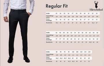 Hirschthal Anzughose Herren Business Anzughose Slim-Fit und Regular-Fit in Kurz-, Lang- und Normalgrößen