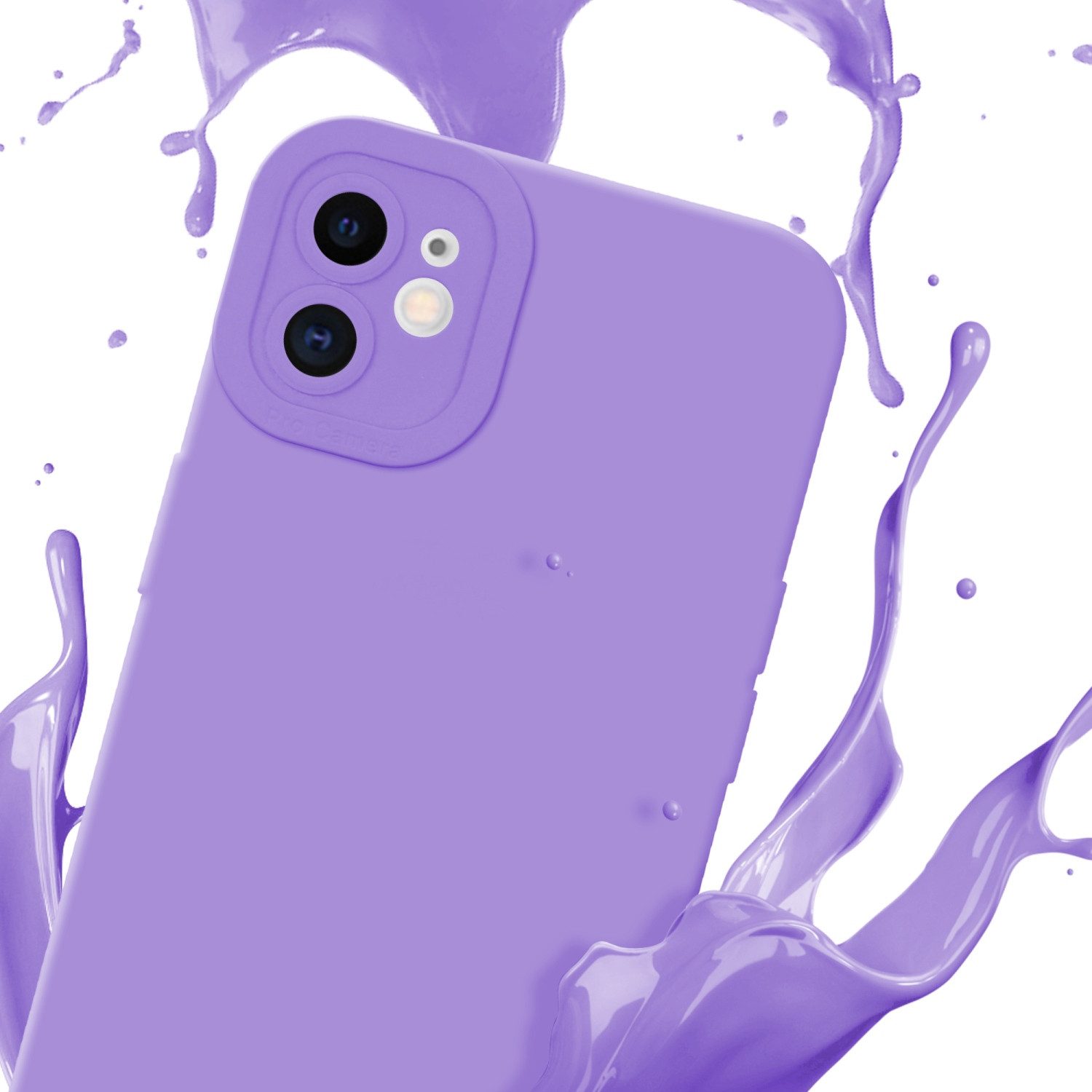 Cadorabo Handyhülle für iPhone 12 Hülle Apple iPhone 12, Hülle Schutzhülle TPU Silikon Case Cover