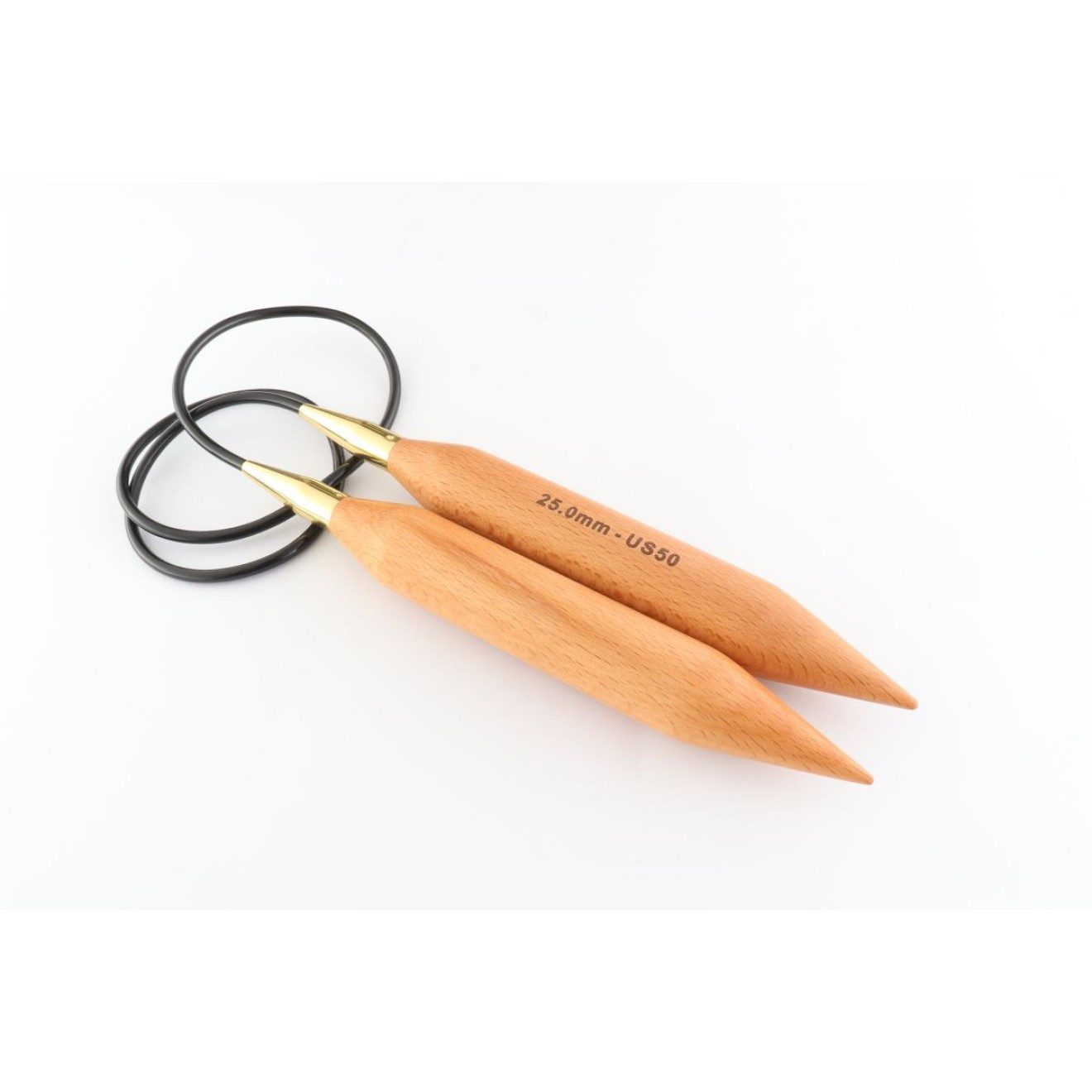 KnitPro Rundstricknadeln JUMBO Birch 25,00 mm 120 cm 1 Stück