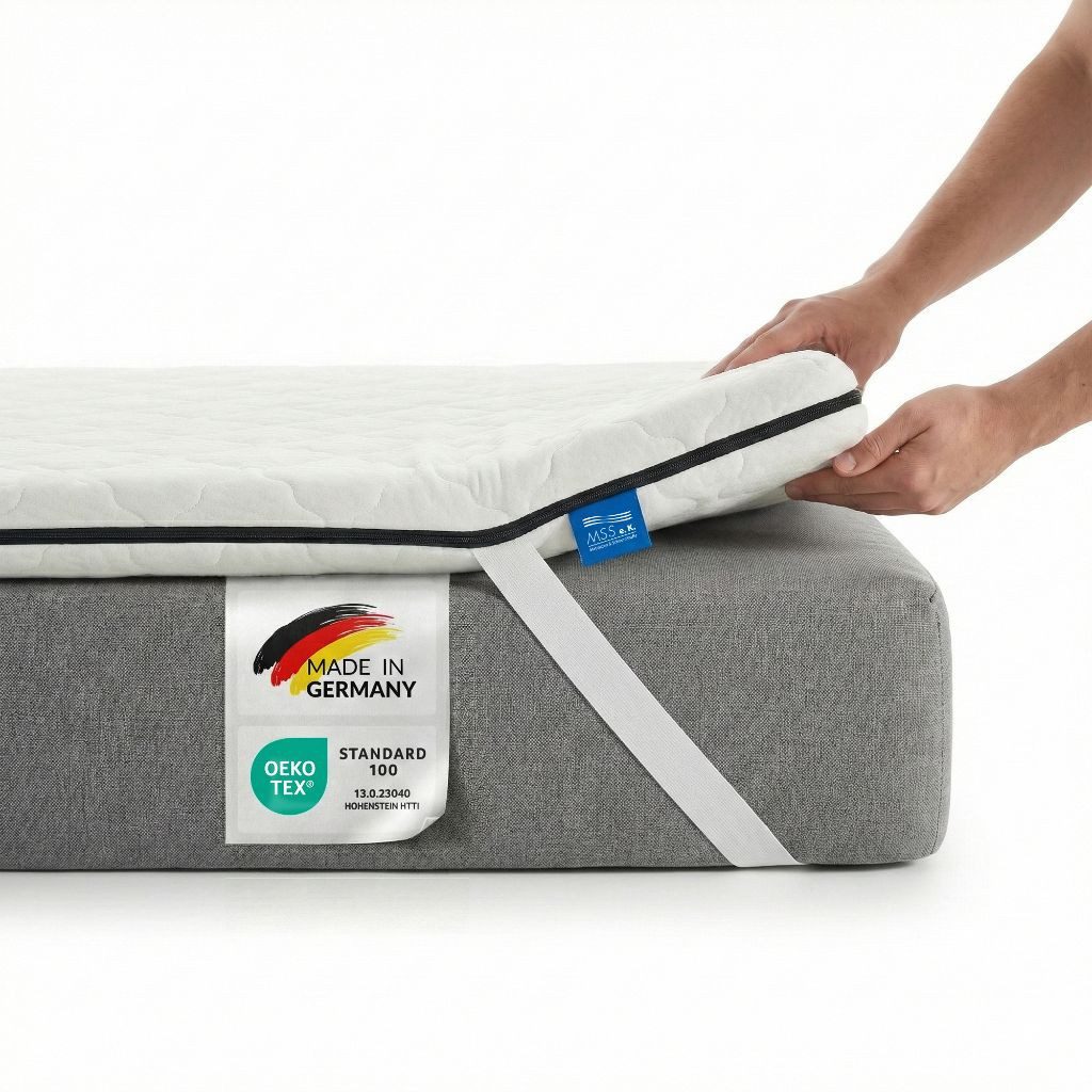 MSS e.K., Topper Kaltschaum-Topper mit Bezug und 4 Eckspanngummis, 6 cm hoc günstig online kaufen