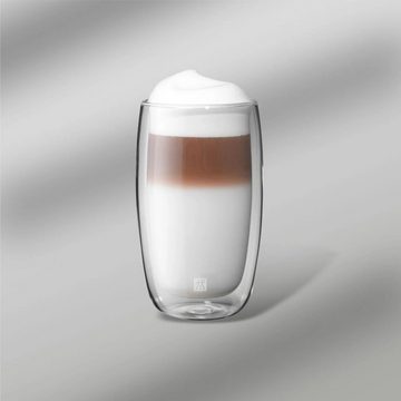 Zwilling Latte-Macchiato-Glas ZWILLING Sorrento Latte Macchiato Glasset, 350 ml / 2-tlg hochwertiges Borosilikatglas, Borosilikatglas