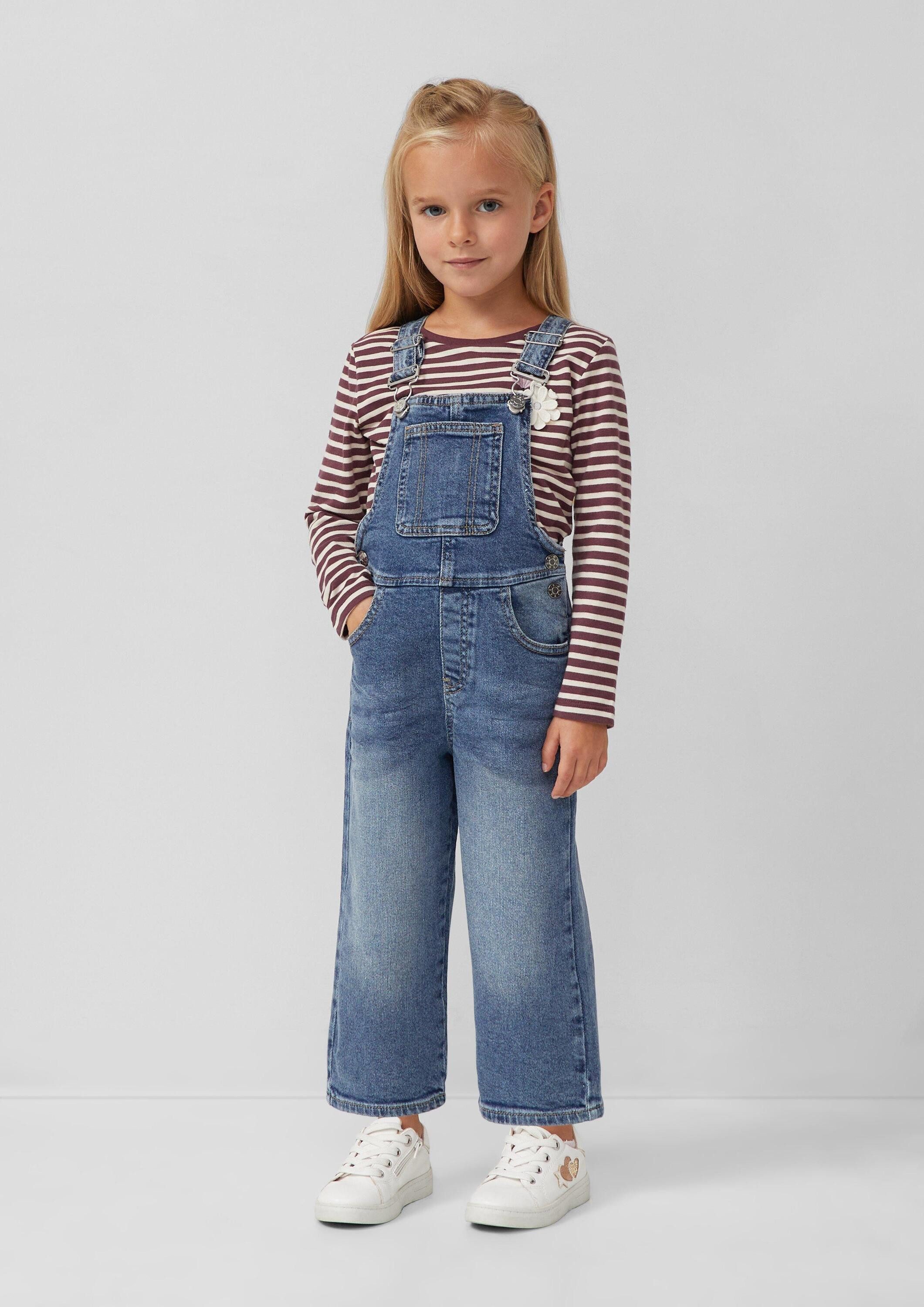 s.Oliver Weite Jeans Jeans-Latzhose Unisex Jeans-Latzhose im Relaxed Fit