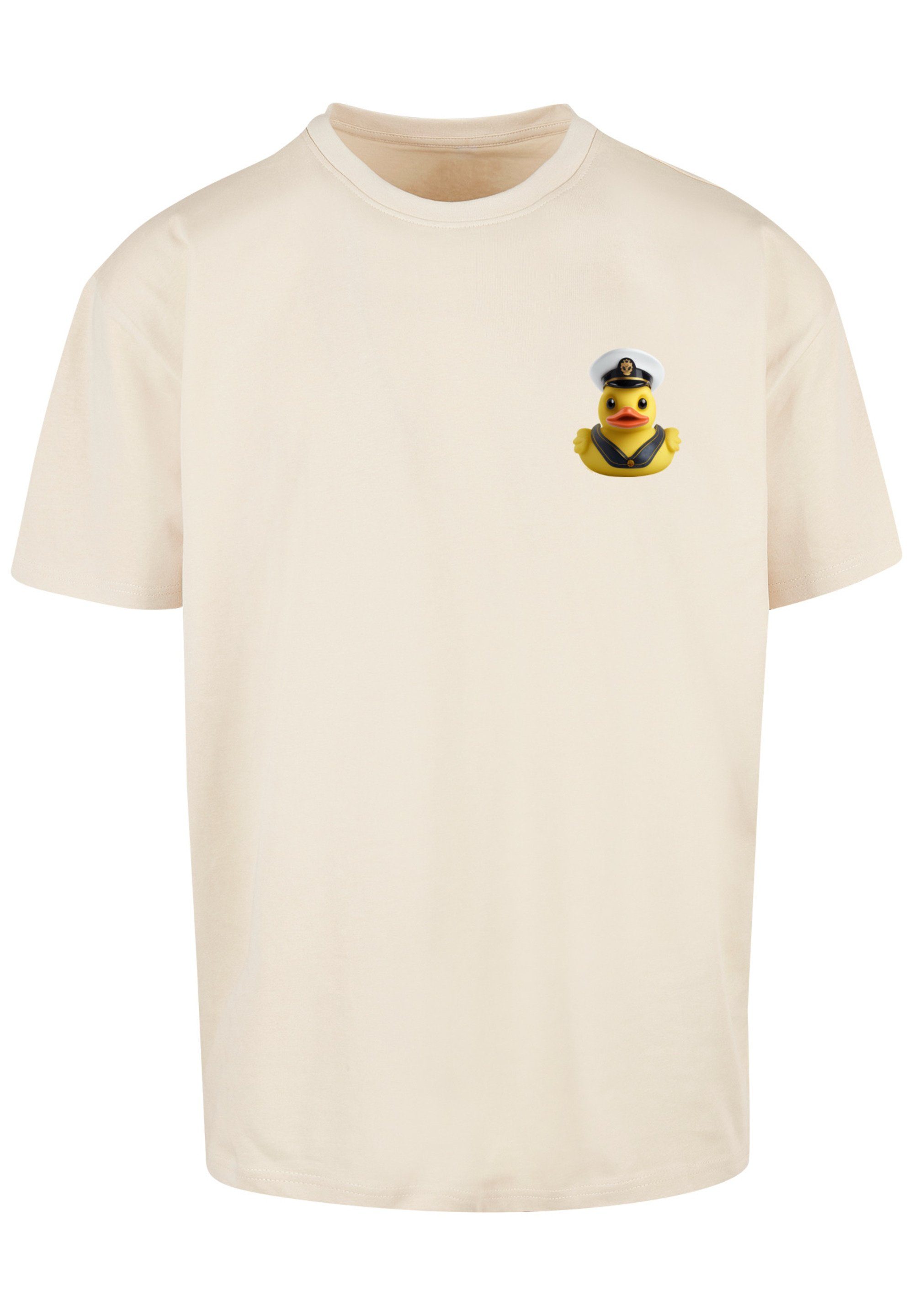 Captain sand Rubber Print TEE Duck F4NT4STIC T-Shirt OVERSIZE