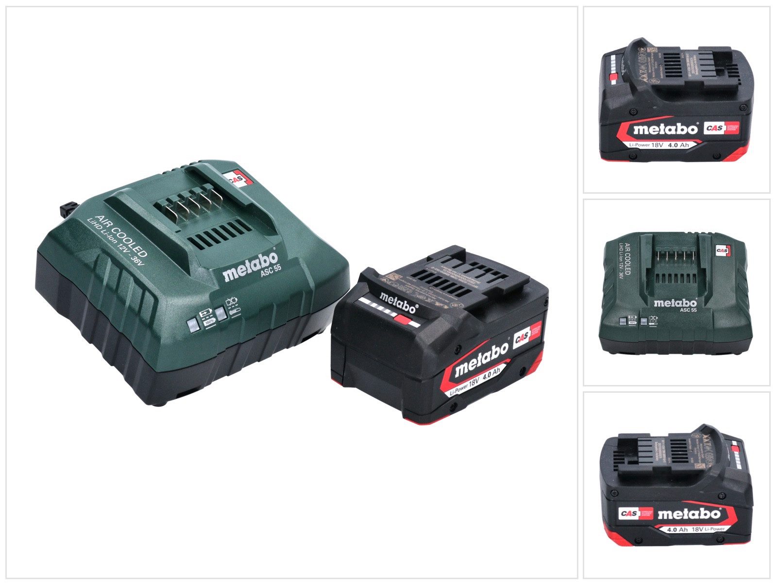 metabo Basis Set 1x Li-Power Akkupack 18 V 4,0 Ah CAS Li-Ion Akku (62502700 Akkupacks