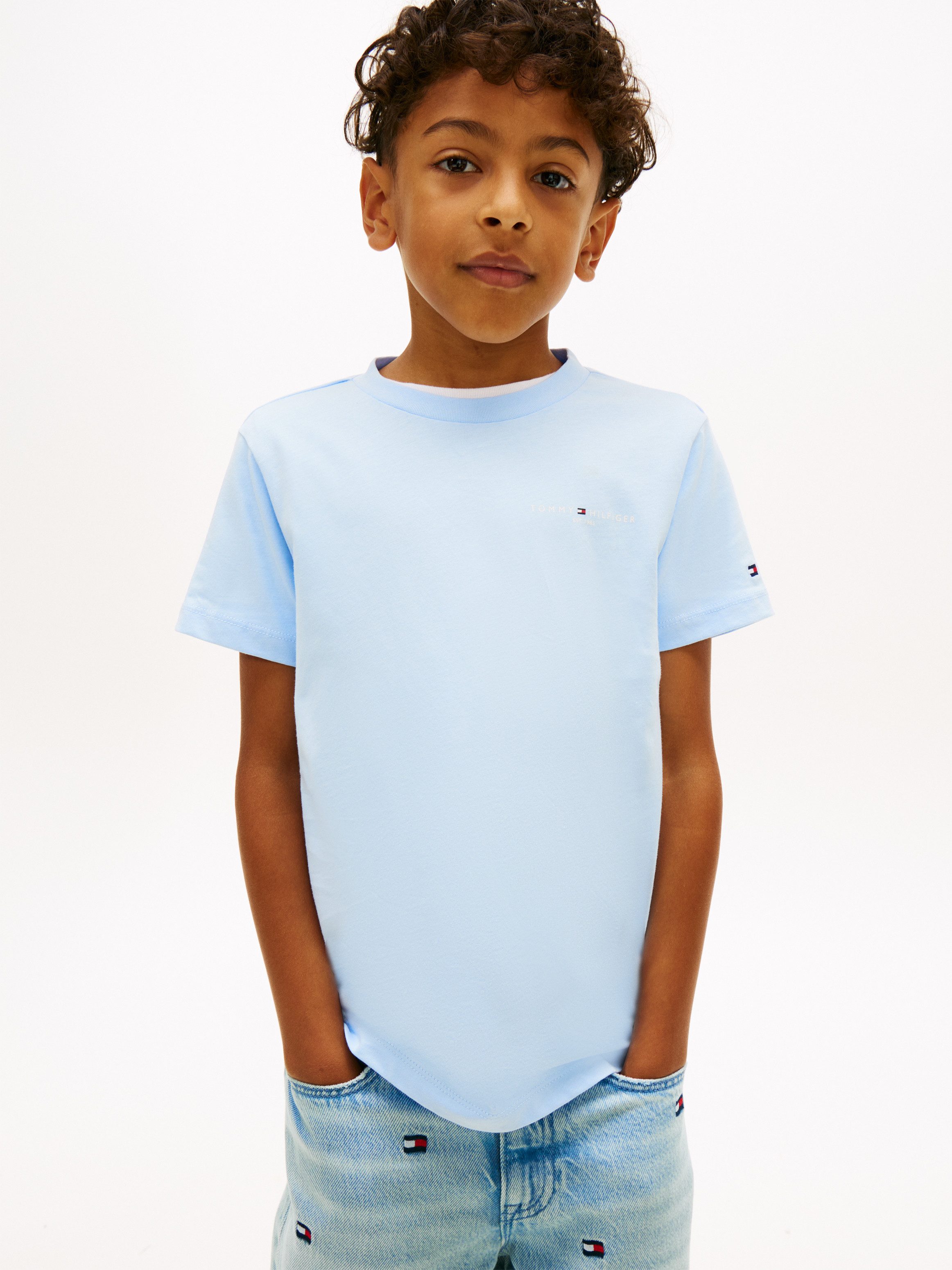 Tommy Hilfiger T-Shirt MINI CORP T-SHIRT Kinder bis 16 Jahre, Rundhals