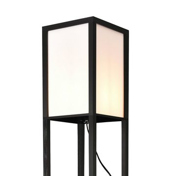 lux.pro Stehlampe, ohne Leuchtmittel, Stapleford Stehleuchte 1xE27 160x26cm Schwarz/Weiß