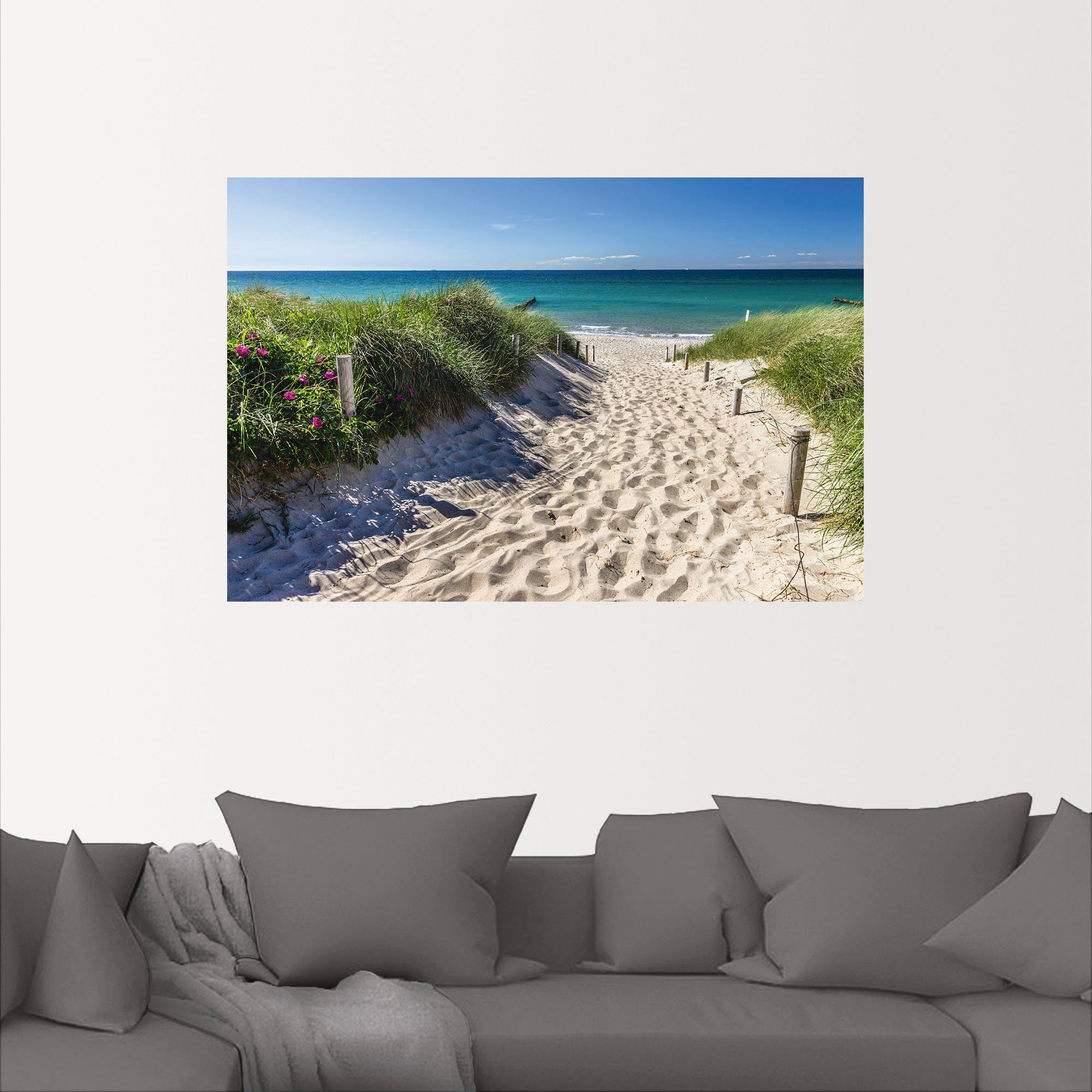 Artland Wandbild Weg zum Strand an günstig online kaufen