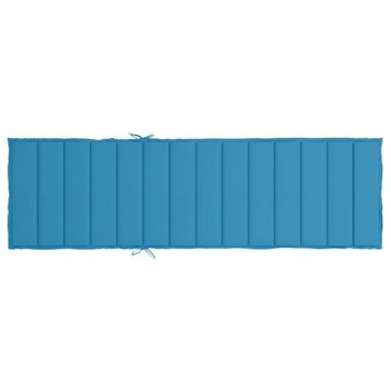 vidaXL Sitzauflage Sonnenliegen-Auflage Blau 200x50x3 cm Oxford-Gewebe, (1 St)