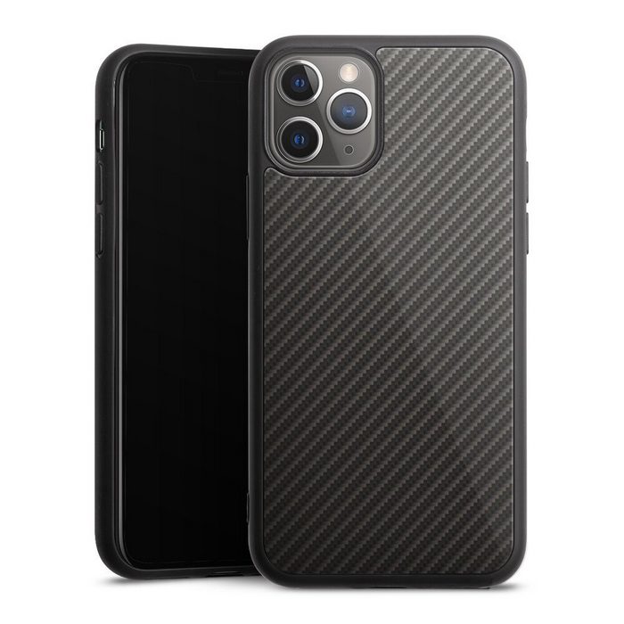 DeinDesign Handyhülle Metallic Look Muster Carbon Carbon Apple iPhone 11 Pro Gallery Case Glas Hülle