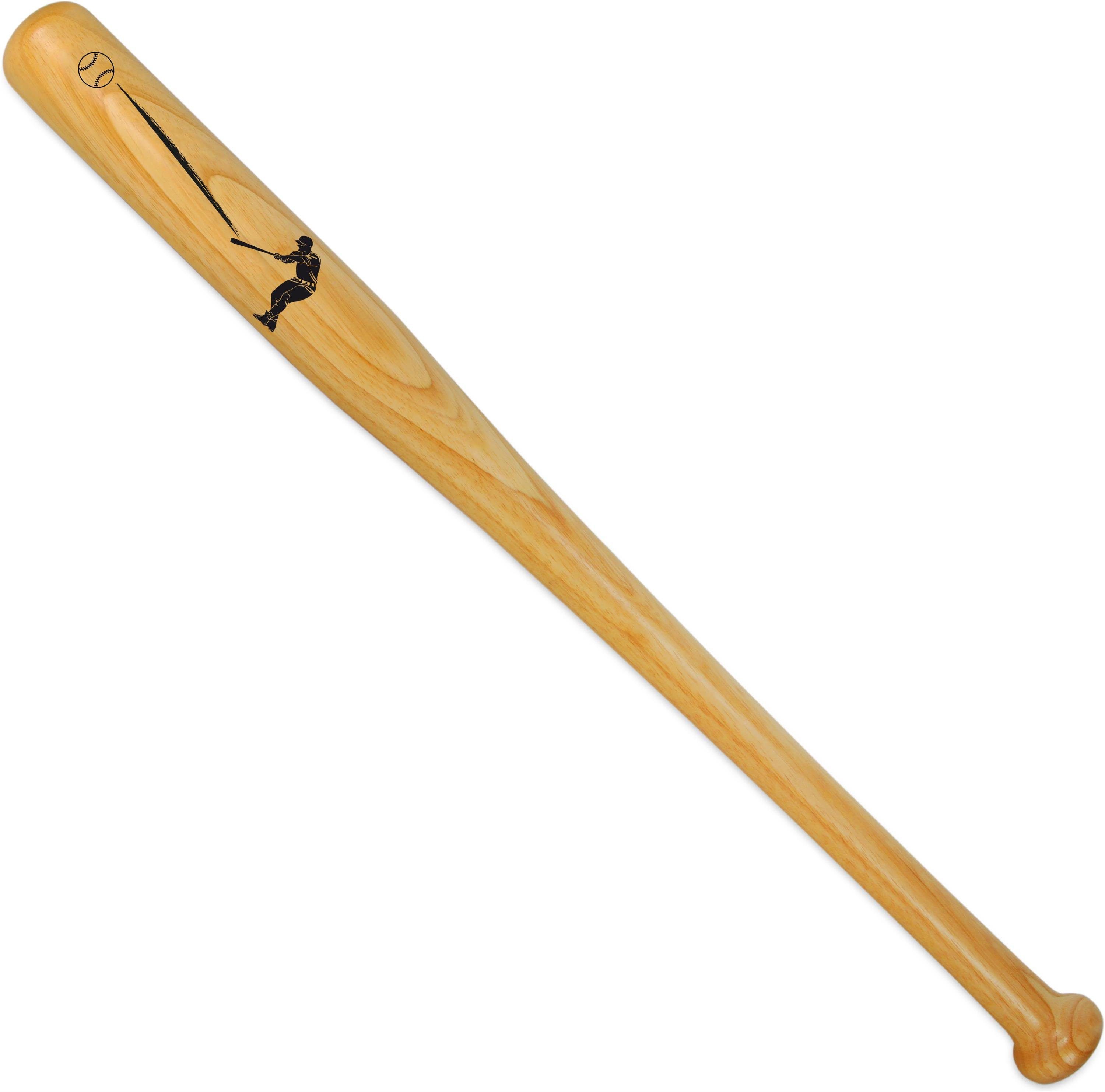 normani Baseballschläger Holz Baseballschläger 28 Lumber, Eschenholz, 28 ", Holzbaseballschläger mit Knauf am Griffende