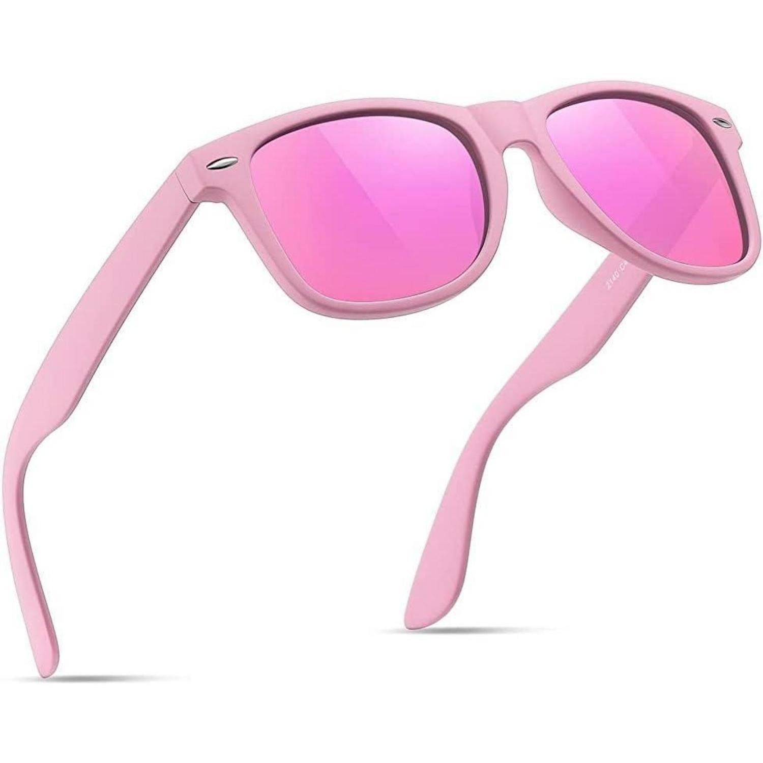 LuxusKollektion Retrosonnenbrille Sonnenbrille polarisiert schwarz UV400 Herren Damen retro Pink pink