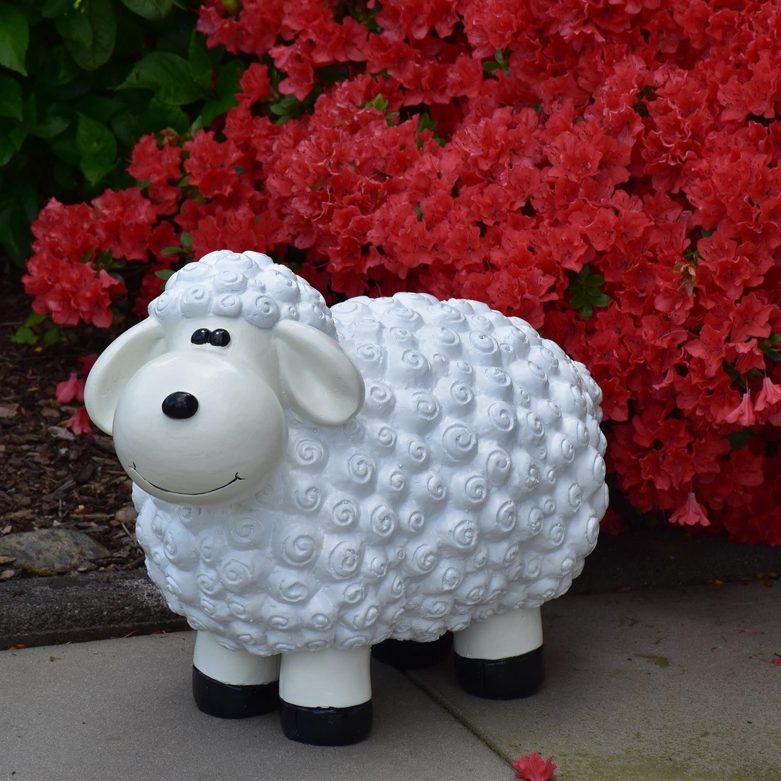 Geschenkestadl Gartenfigur XL Schafe in verschiedenen Farben Gartenfigur