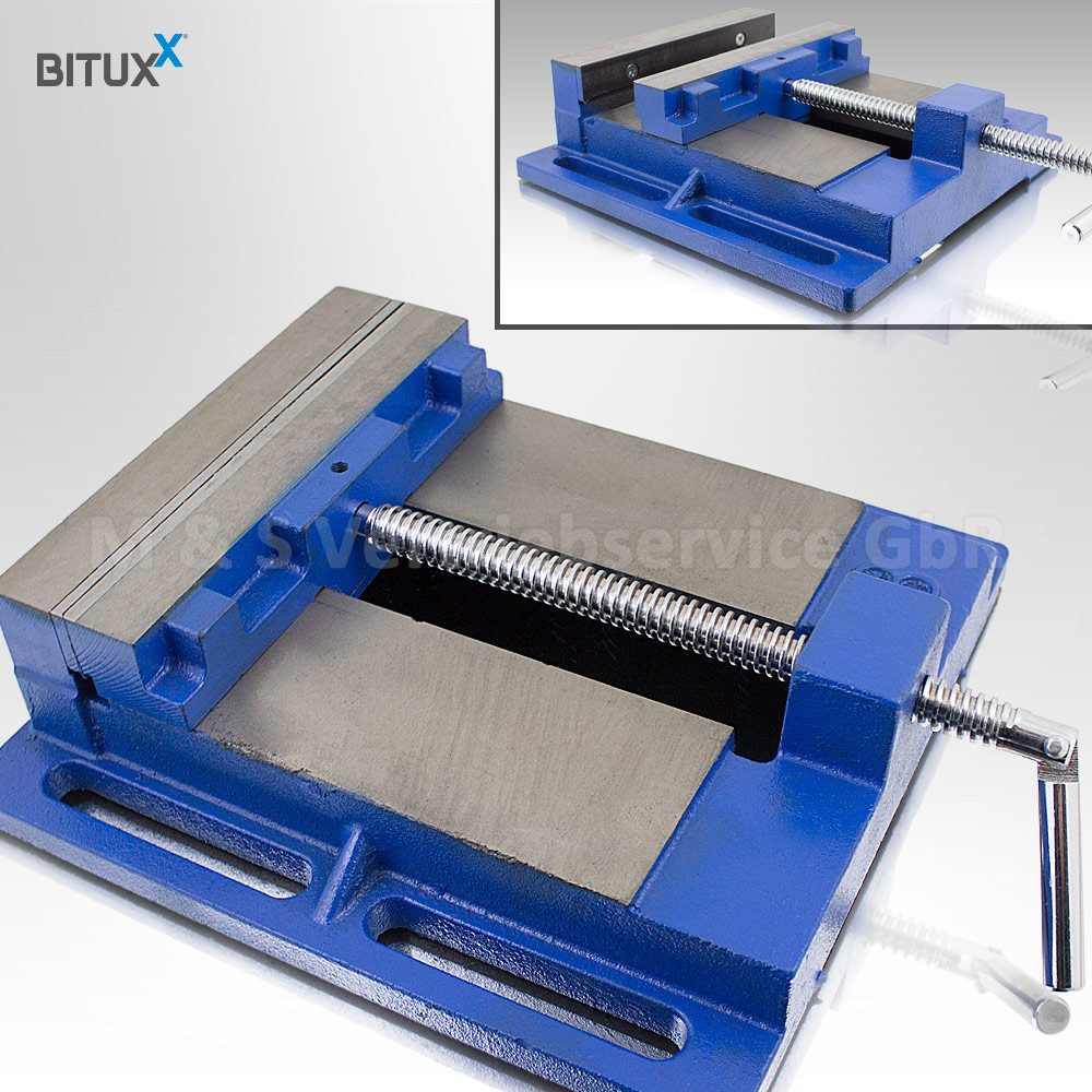Bituxx Maschinenschraubstock Maschinenschraubstock 200 mm, MS-15724