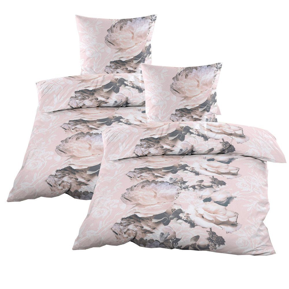 Casa Colori Bettwäsche Renforce 135x200 cm aus 100% Baumwolle Bettgarnitur günstig online kaufen