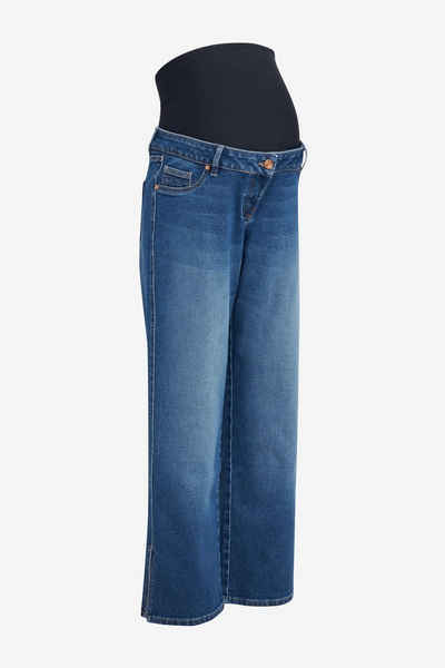 Next Umstandsjeans Verkürzte Slim Fit Jeans mit Überbauch-Bund (1-tlg)