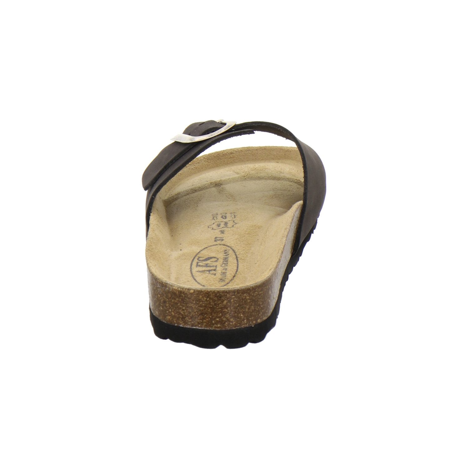 AFS-Schuhe 211282 Sommer Pantolette für Damen mit Fußbett, bequeme Sandalen aus Leder