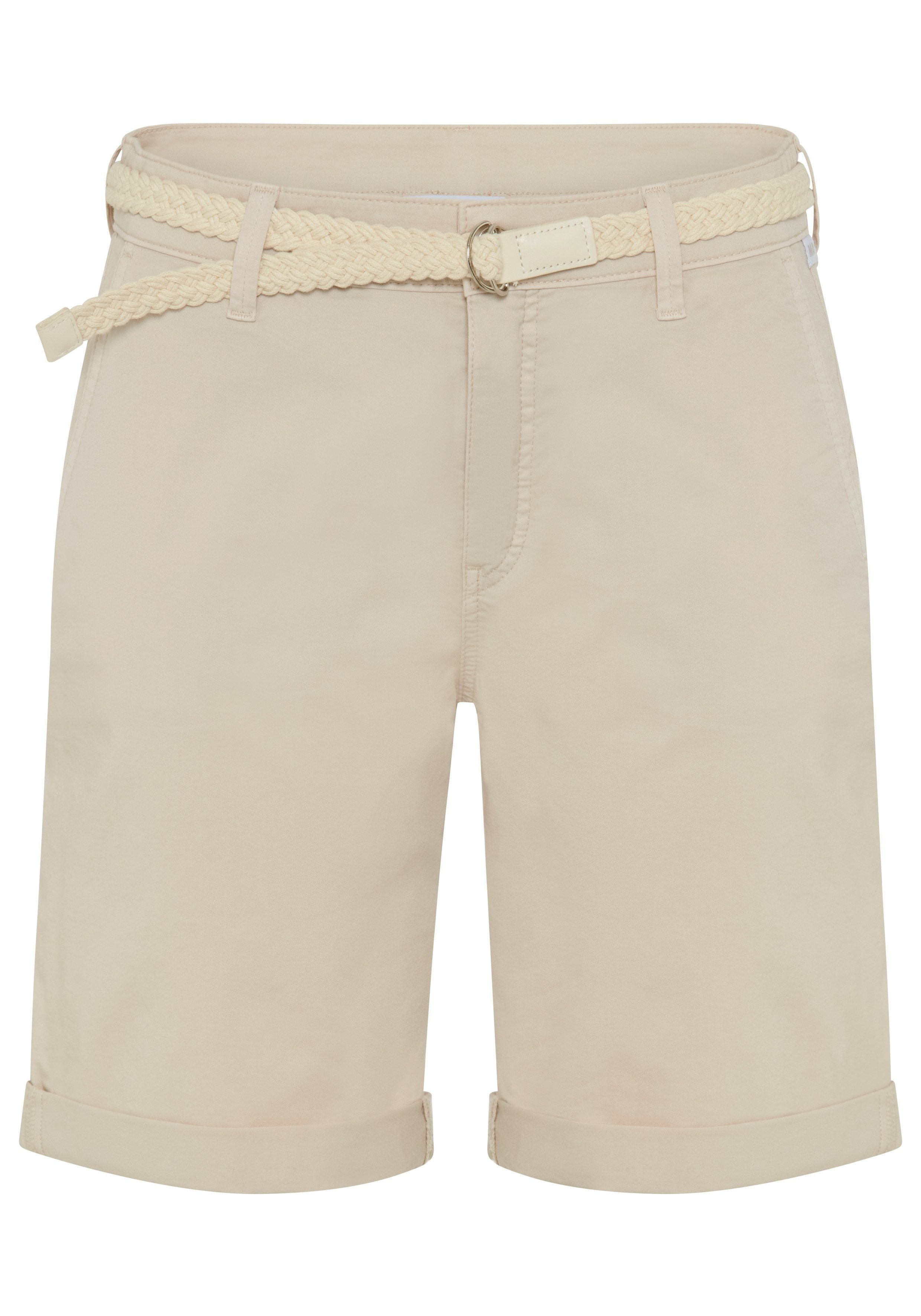 MAC Chinoshorts CHINO SHORTS belt inklusive Flecht- Gürtel