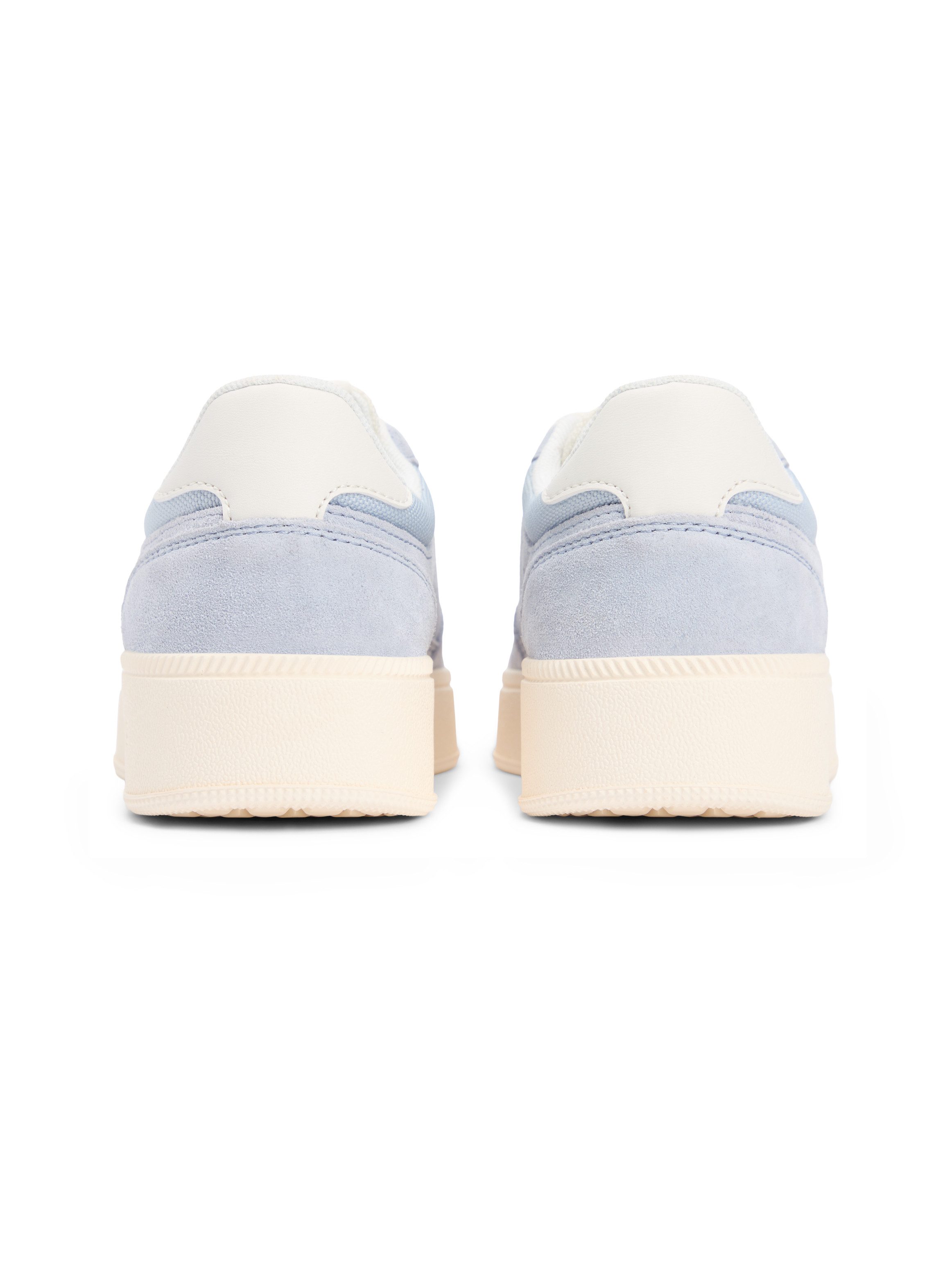 Tommy Jeans THE GREENWICH EDGE MAX SUEDE Plateausneaker Freizeitschuh, Halbschuh, Schnürschuh mit seitlicher Logoflagge
