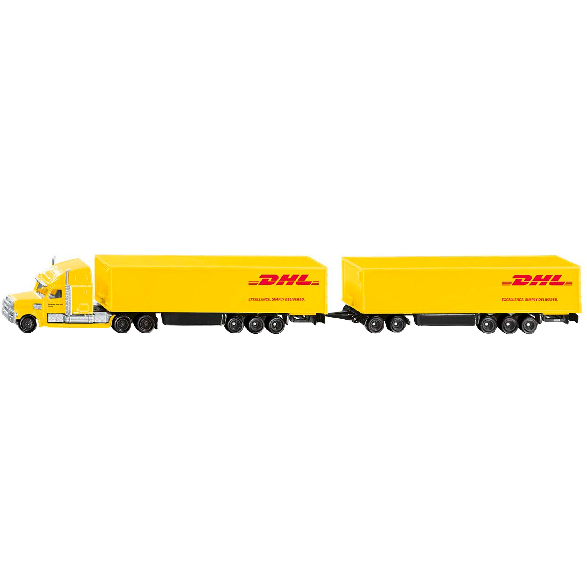 Siku Spielzeug-Baumaschine SIKU SUPER Road Train DHL, Modellfahrzeug
