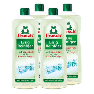 FROSCH 4x Frosch Essig Reiniger 1 Liter - Stark gegen Kalk Allzweckreiniger