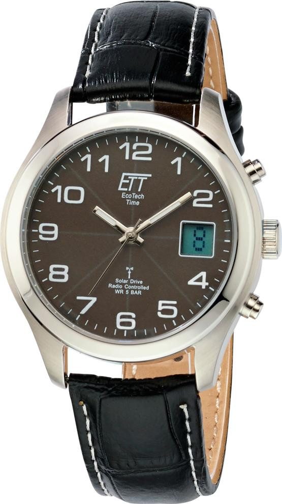ETT Eco Tech Time Quarzuhr Solar Drive Funk Basic Herrenfunkuhr