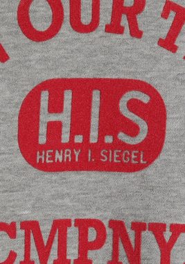 H.I.S Sweater cropped mit Flock-Print von H.I.S