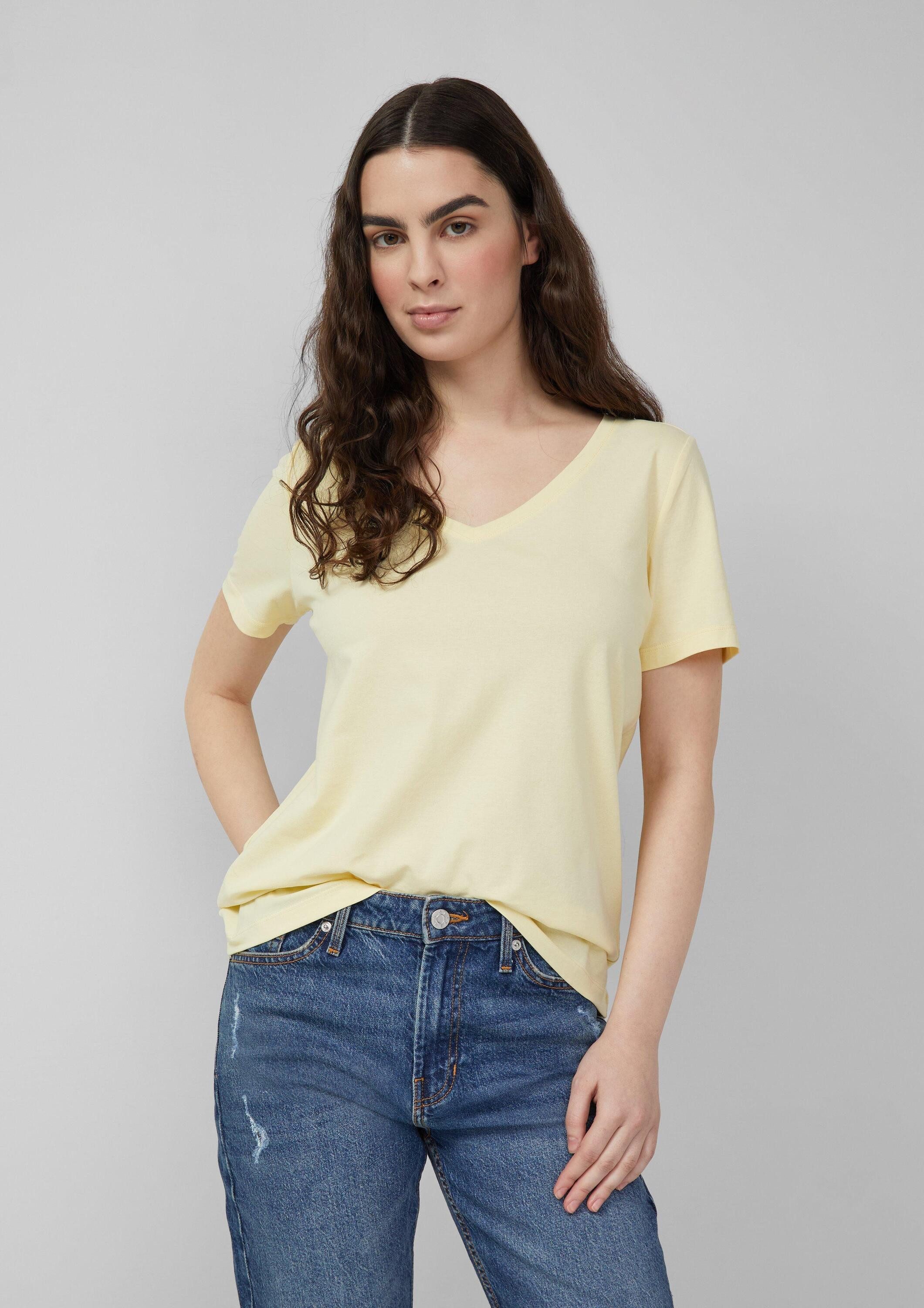 s.Oliver Kurzarmshirt T-Shirt T-Shirt mit V-Ausschnitt günstig online kaufen
