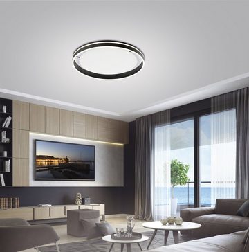 Paul Neuhaus Smarte LED-Leuchte LED Deckenleuchte rund Ø 79cm Q-Vito, Smart Home, CCT-Farbtemperaturwechsel, Dimmfunktion, Memoryfunktion, mit Leuchtmittel, CCT-Lichttemperaturwechsel, dimmbar Fernbedienung