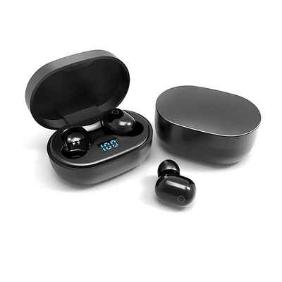 Diida Kabelloses Bluetooth-Headset, In-Ear-Headset, Stereo-Headset Funk-Kopfhörer (Bluetooth, LED-Display, Mini-Smart-Touch-Kopfhörer mit Ladestation)