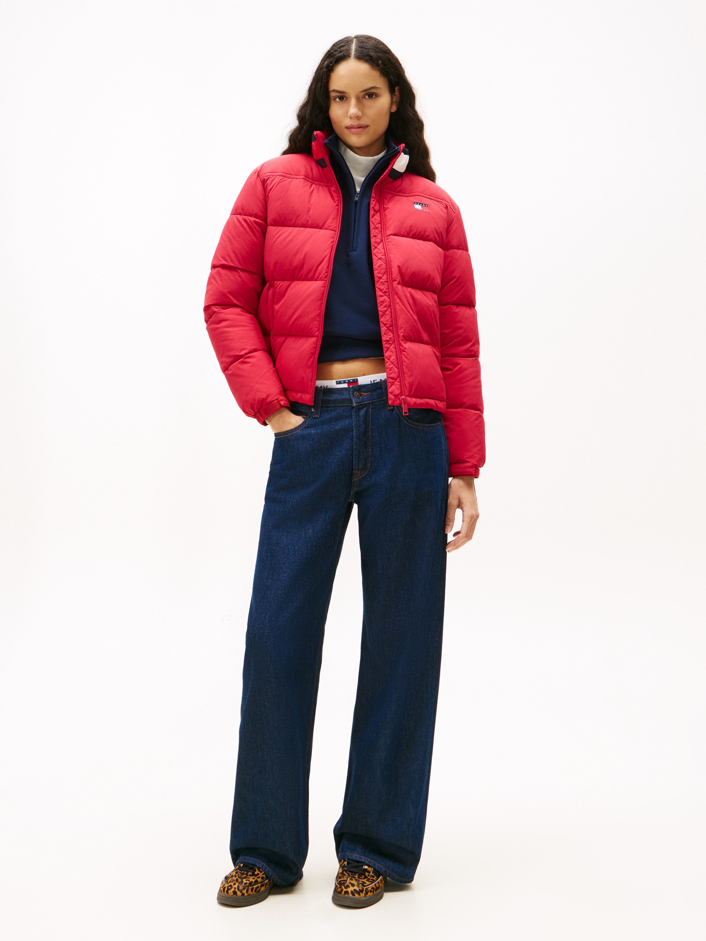 Tommy Jeans Steppjacke TJW ESS PUFFER FLAG JACKET EXT
