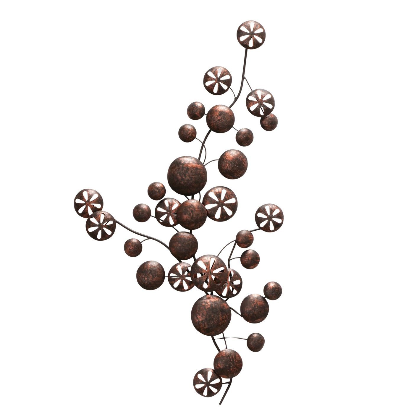 MF Wanddekoobjekt Metall Wanddeko Blütenzweig – Kunstvolle Wandgestaltung i günstig online kaufen