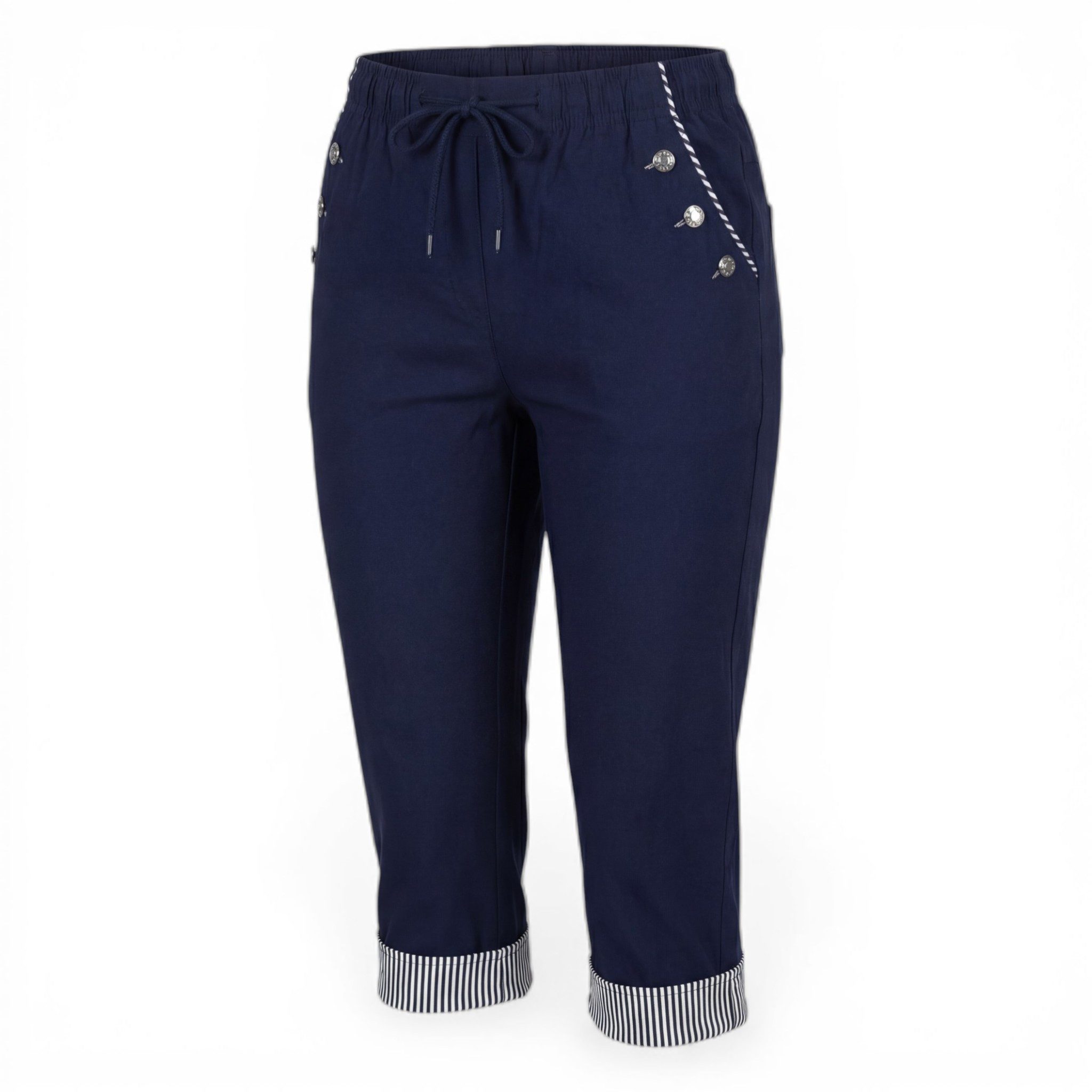 OriginalYou Caprihose Damen Schlupfhose 7/8 Stoffhose maritime Sommerhose E günstig online kaufen