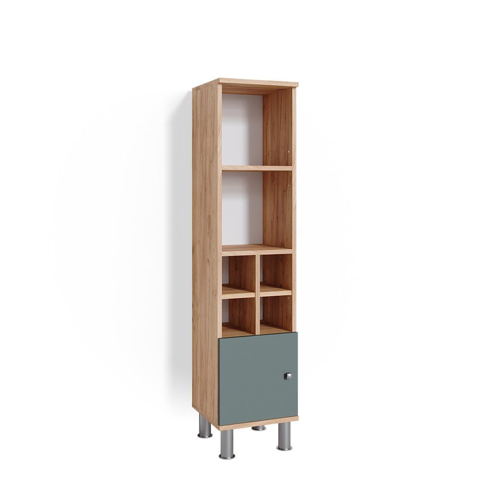 Vicco Midischrank Fynn, Grün/Goldkraft Eiche, 30 günstig online kaufen