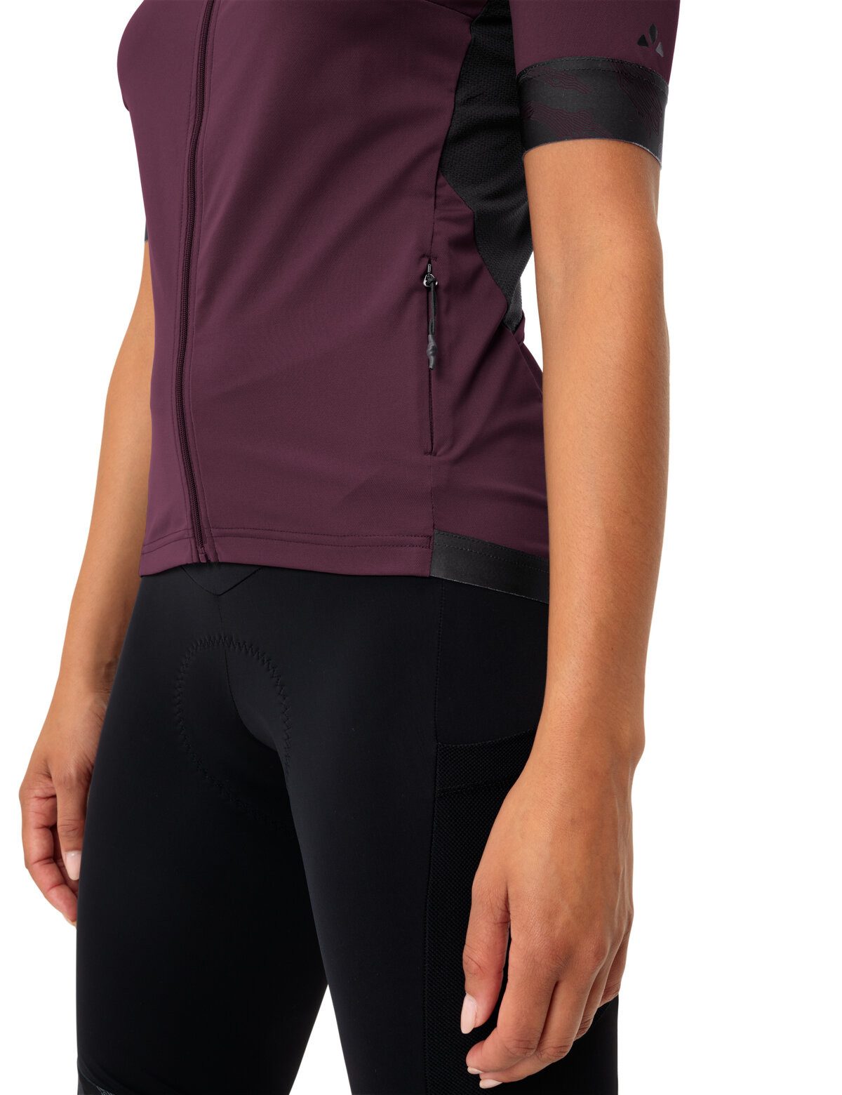 VAUDE Radtrikot Wo Kuro FZ Tricot II Kurzarm, atmungsaktiv, schnell trocknend, mit Rundhalsausschnitt