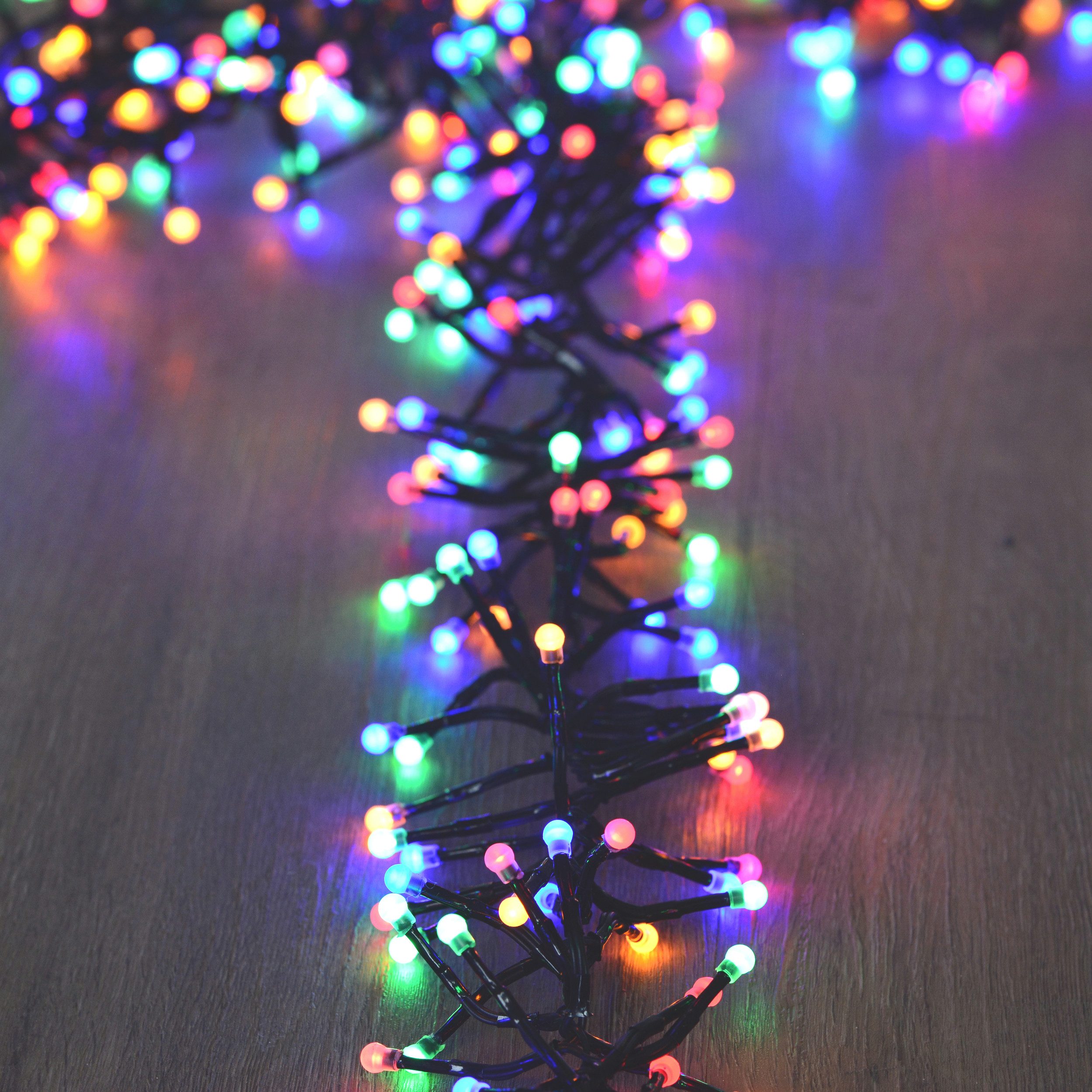 INtrenDU LED-Lichterkette Lichterkette bunt 768LED 5,5m mit Beleuchtungsprogrammen