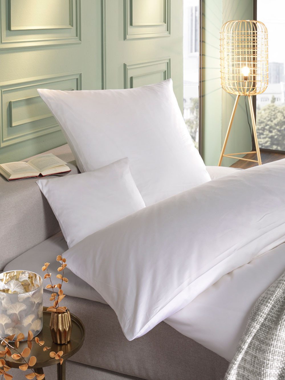 texpot Bettwäsche Bettwäsche Linon weiß Reißverschluss, Baumwolle, 1 teilig günstig online kaufen