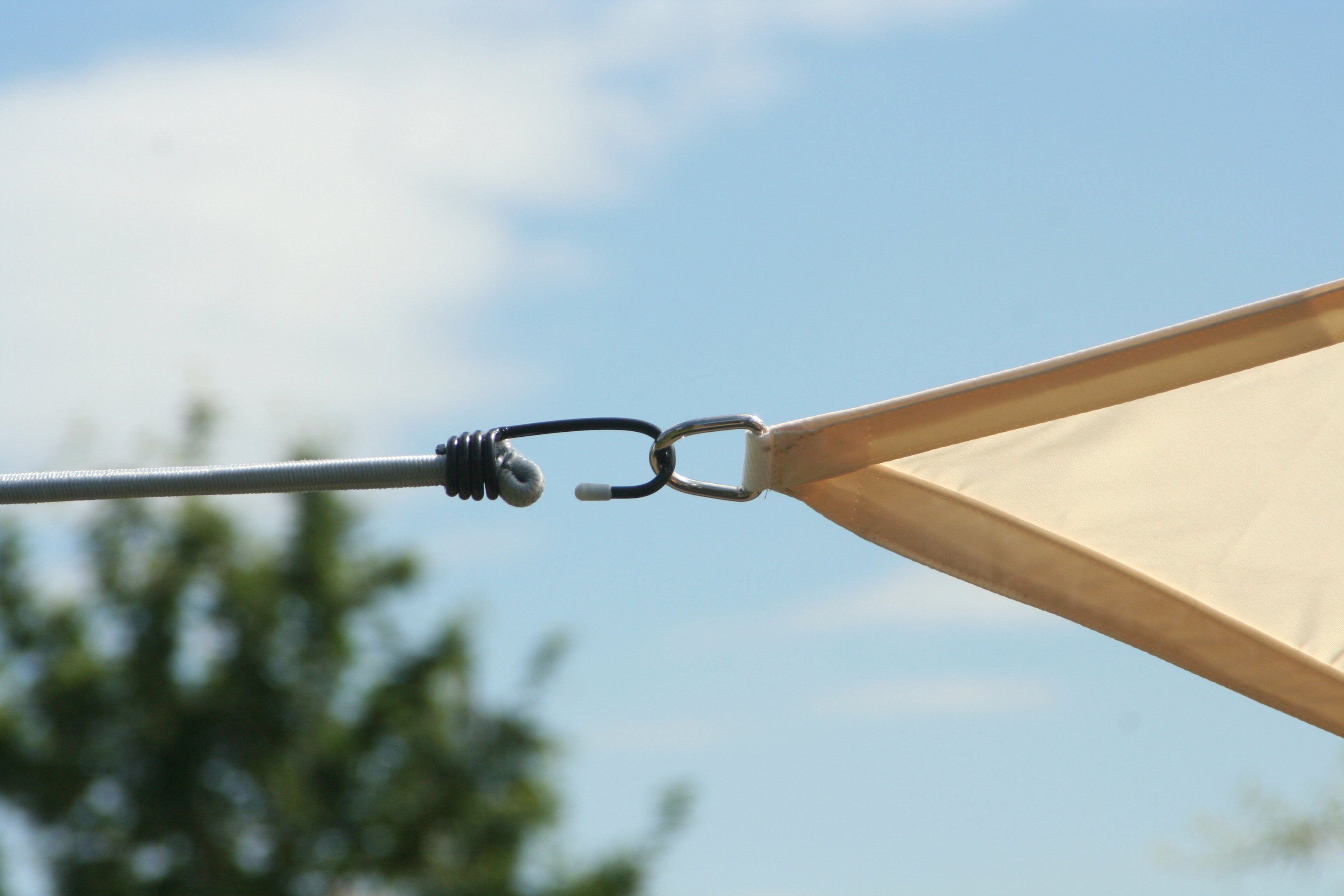 Floracord Sonnensegel, B: 360 cm, cremeweiß