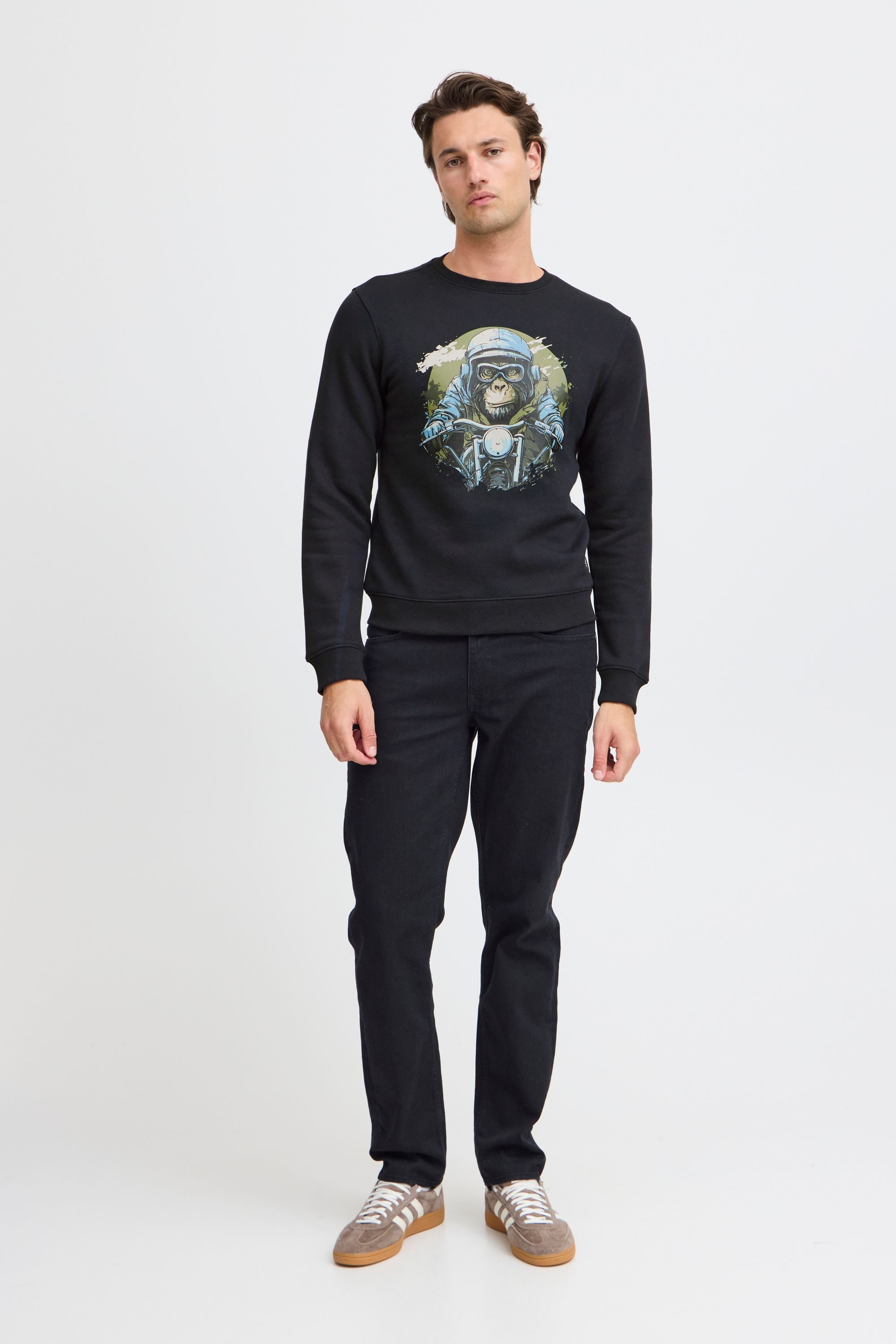 Blend Rundhalspullover BHSweatshirt Lässiger Sweatpullover mit Print
