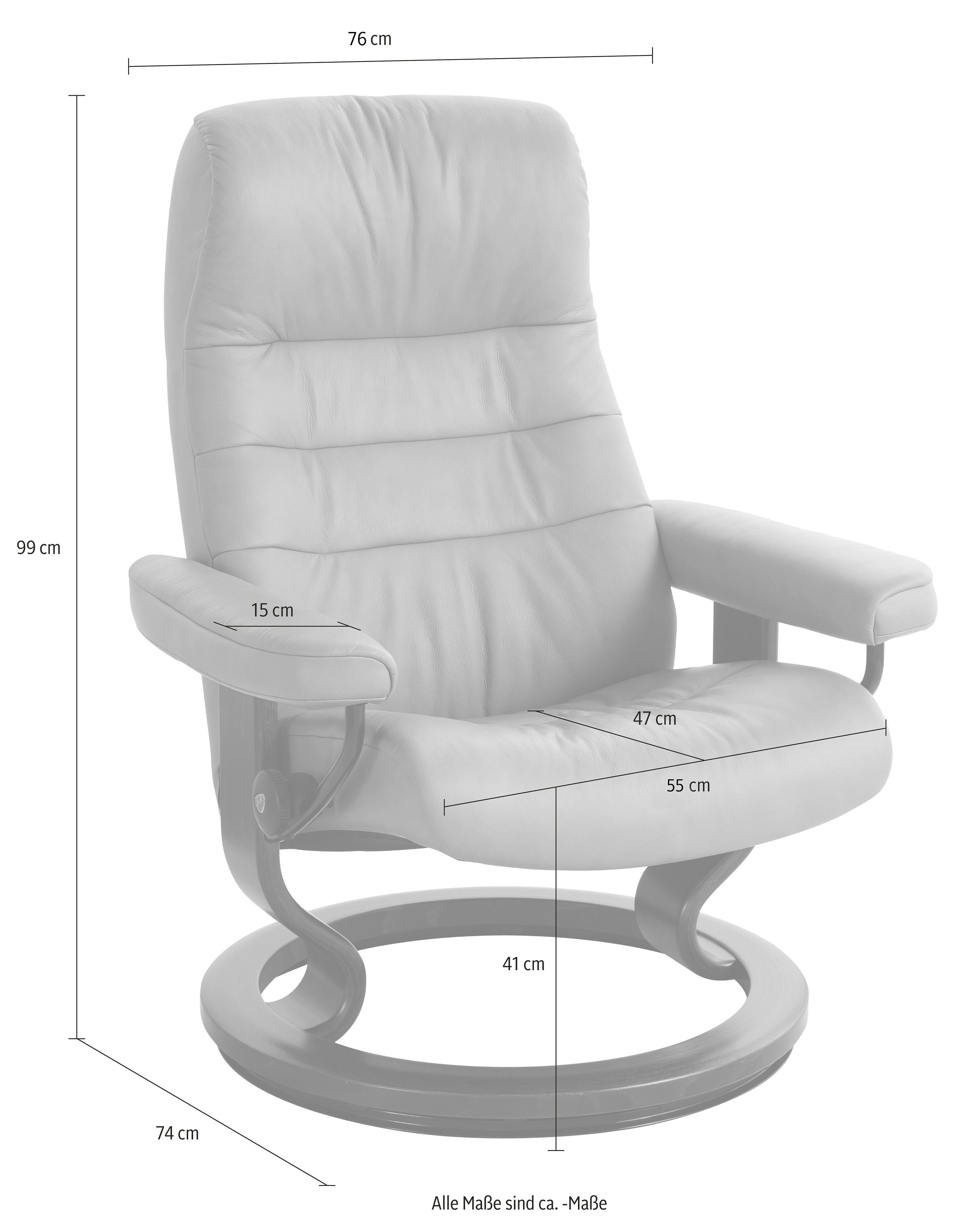 M, Base, Classic Größe Stressless® Schlaffunktion mit (Set), Opal mit Relaxsessel