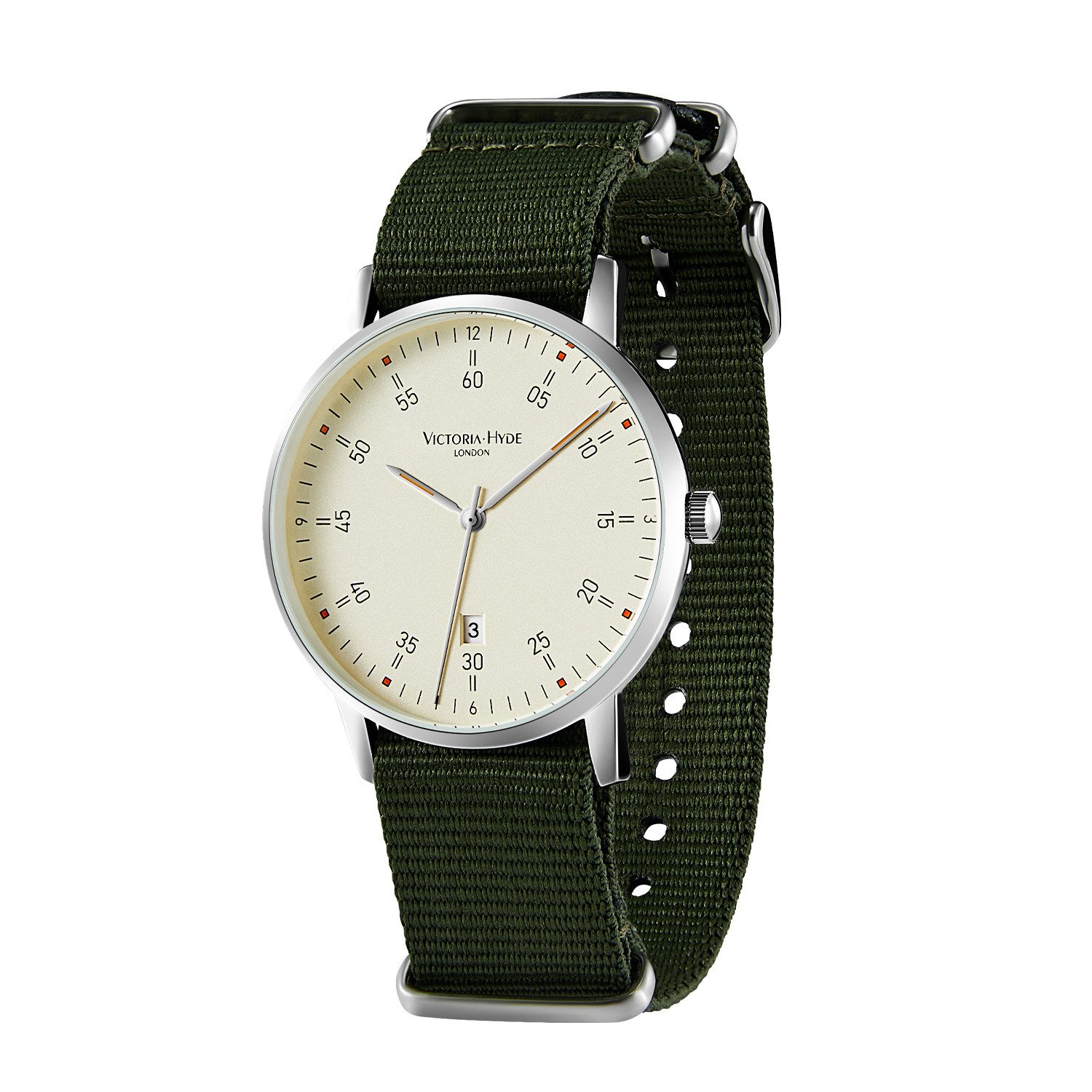 Victoria Hyde Quarzuhr Orten Armbanduhr, Quarzuhr, Herrenuhr, Datum, Langzeitbatterie, (1-tlg., Kein Set)