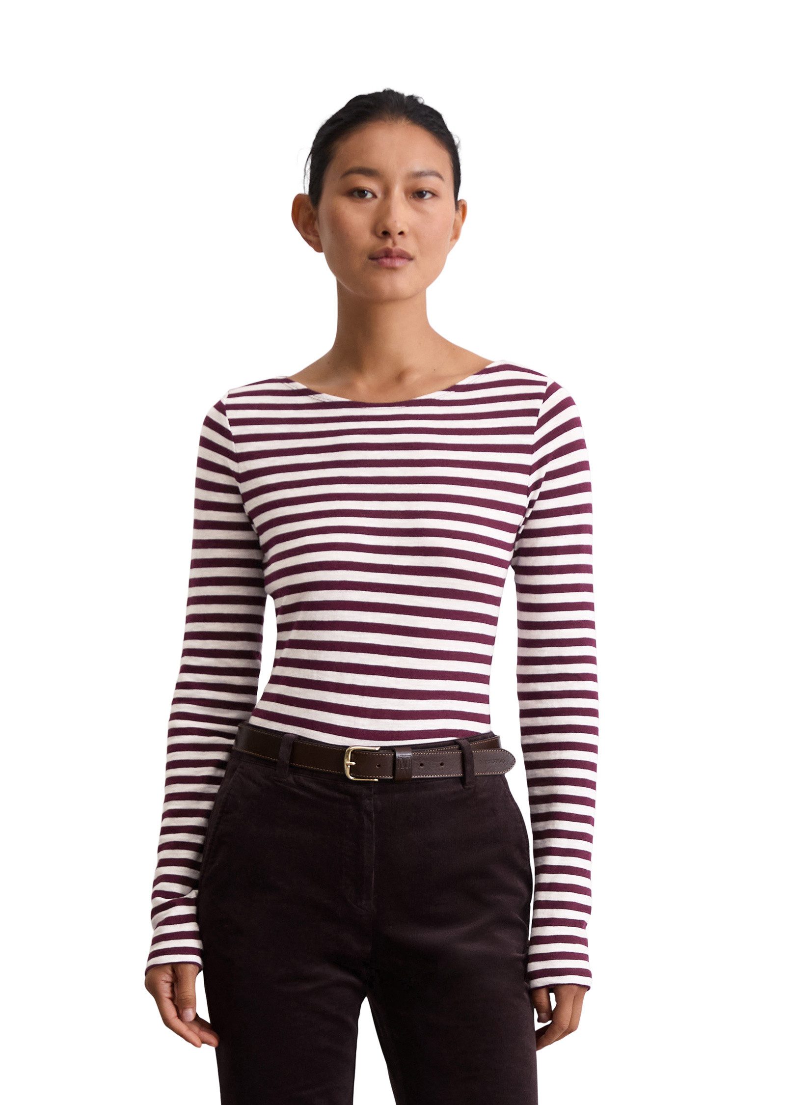 Marc O'Polo Langarmshirt aus Slubjersey günstig online kaufen