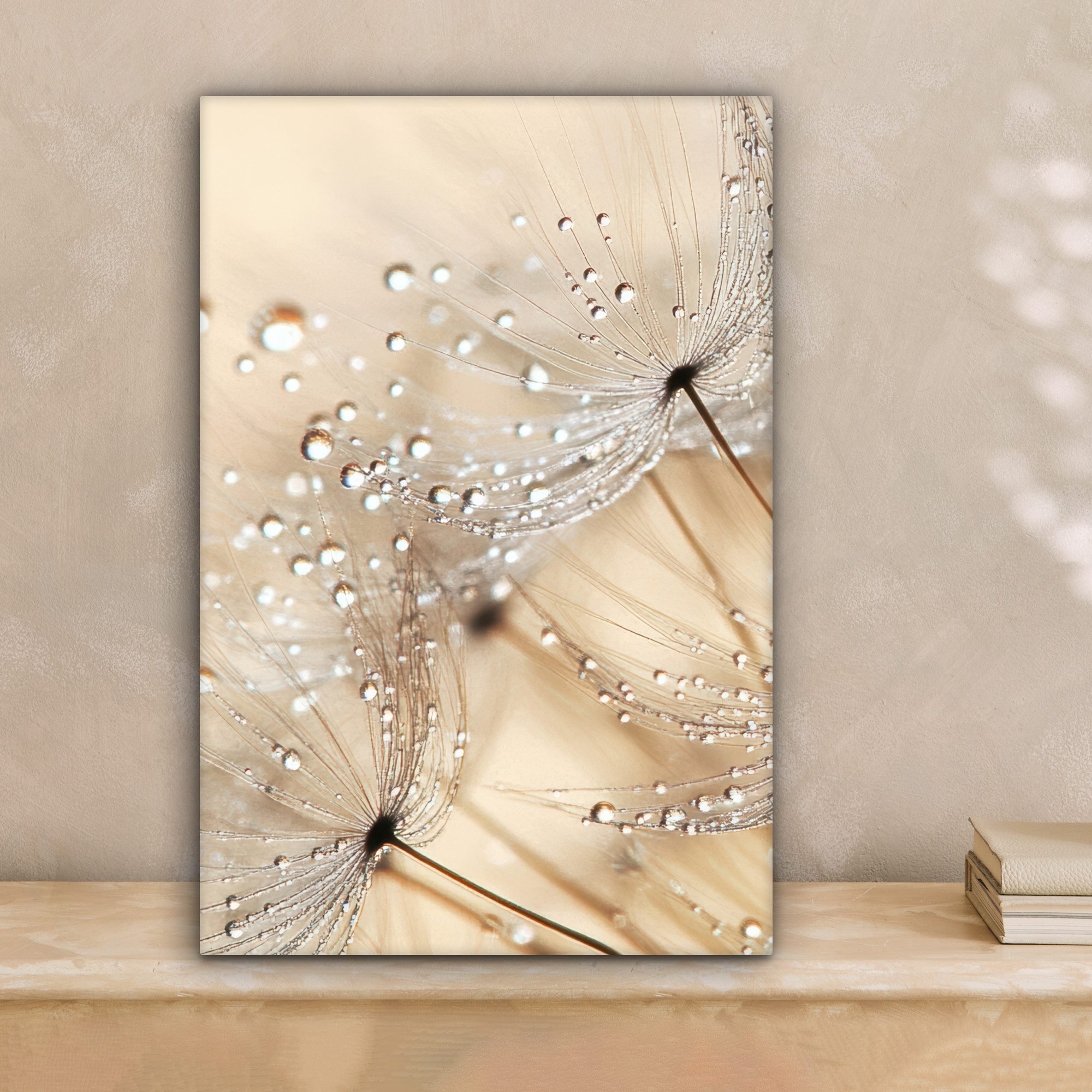 OneMillionCanvasses® Leinwandbild Löwenzahn - Abstrakt - Natur - Beige, Fot günstig online kaufen