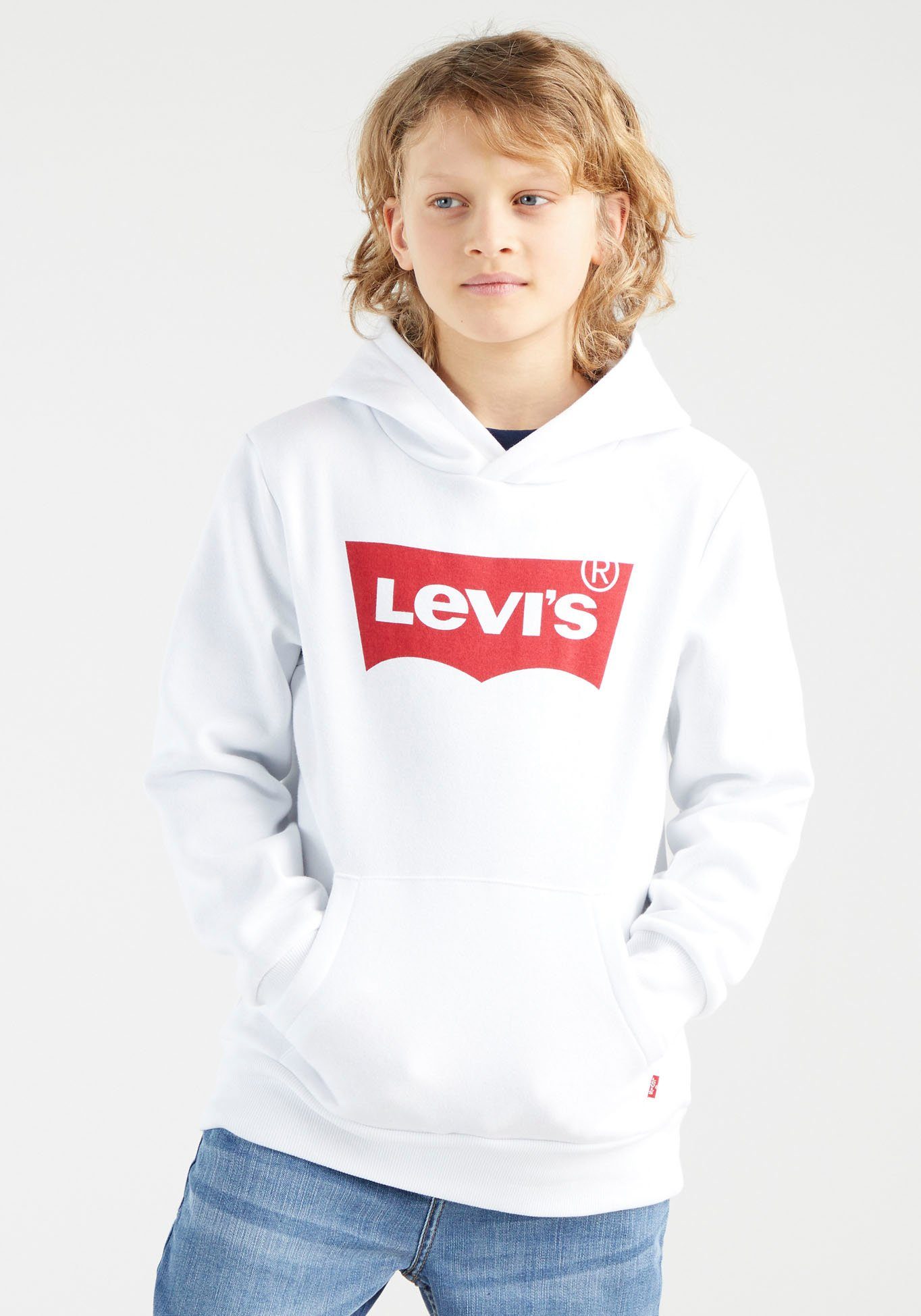 Kapuzensweatshirt for Levi's® white BATWING HOODIE BOYS Kids