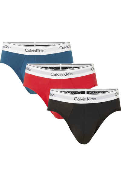 Calvin Klein Slip (3-St) mit Logoschriftzug am Wäschebund