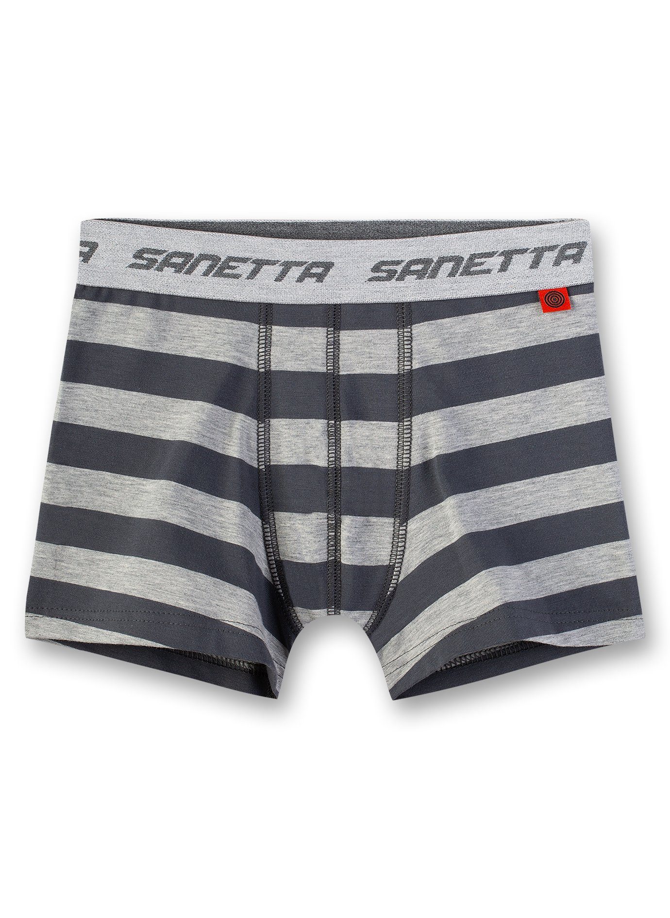grau - Sanetta Shorts Jungen Boxer Unterhose, gestreift Pants,