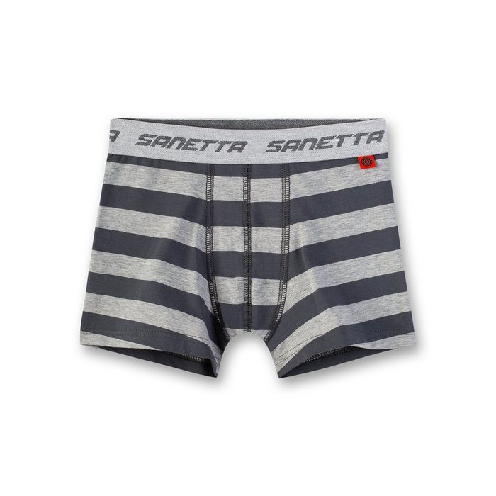 Sanetta Boxer Jungen Shorts - Pants Unterhose grau gestreift